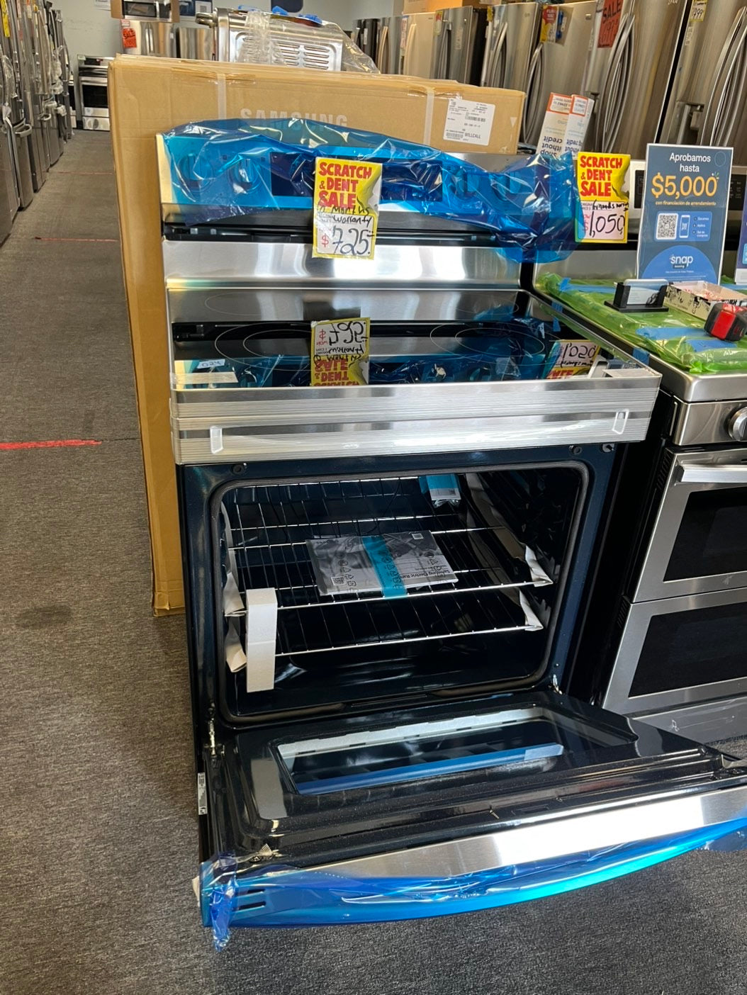 Open Box | Scratch & Dent Samsung Electric stove stainless steel, Bake broil,Bread proof,keep warm #Pw0240ML