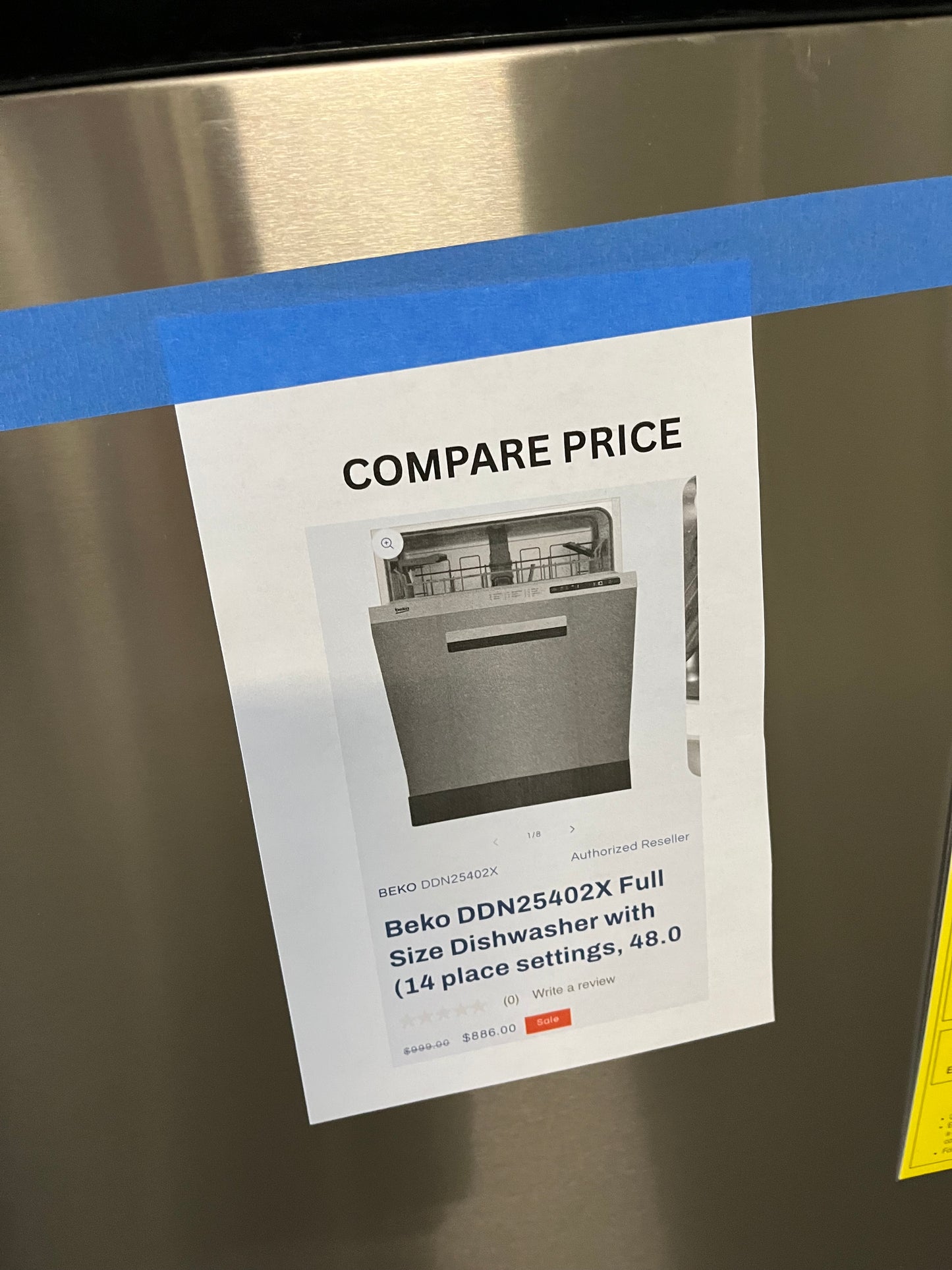 Open Box Beko DDN25402X 24-inch, built-in dishwasher quiet operation and energy efficiency #DW745B