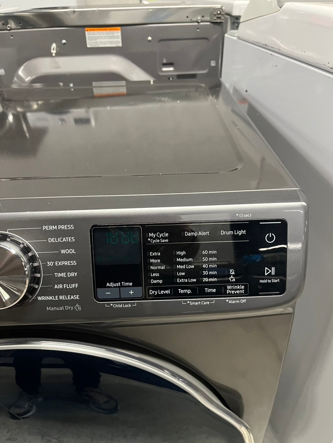 24” samsung 4.0 Cu. Ft. Electric Dryer with Smart Care in Inox Grey #24DSM2B