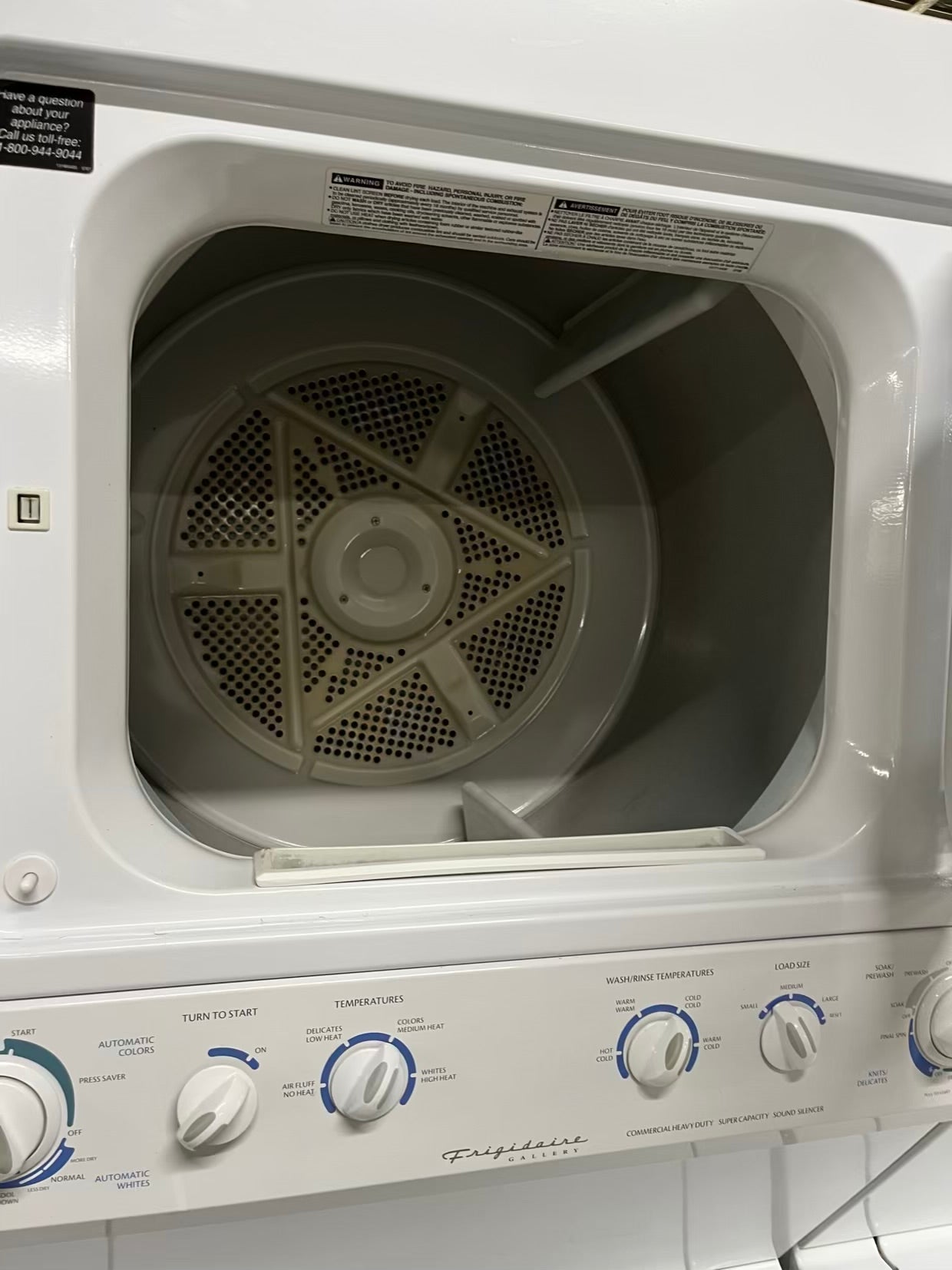- Frigidaire laundry center GAS washer & dryer set 27" #LC596RBB
