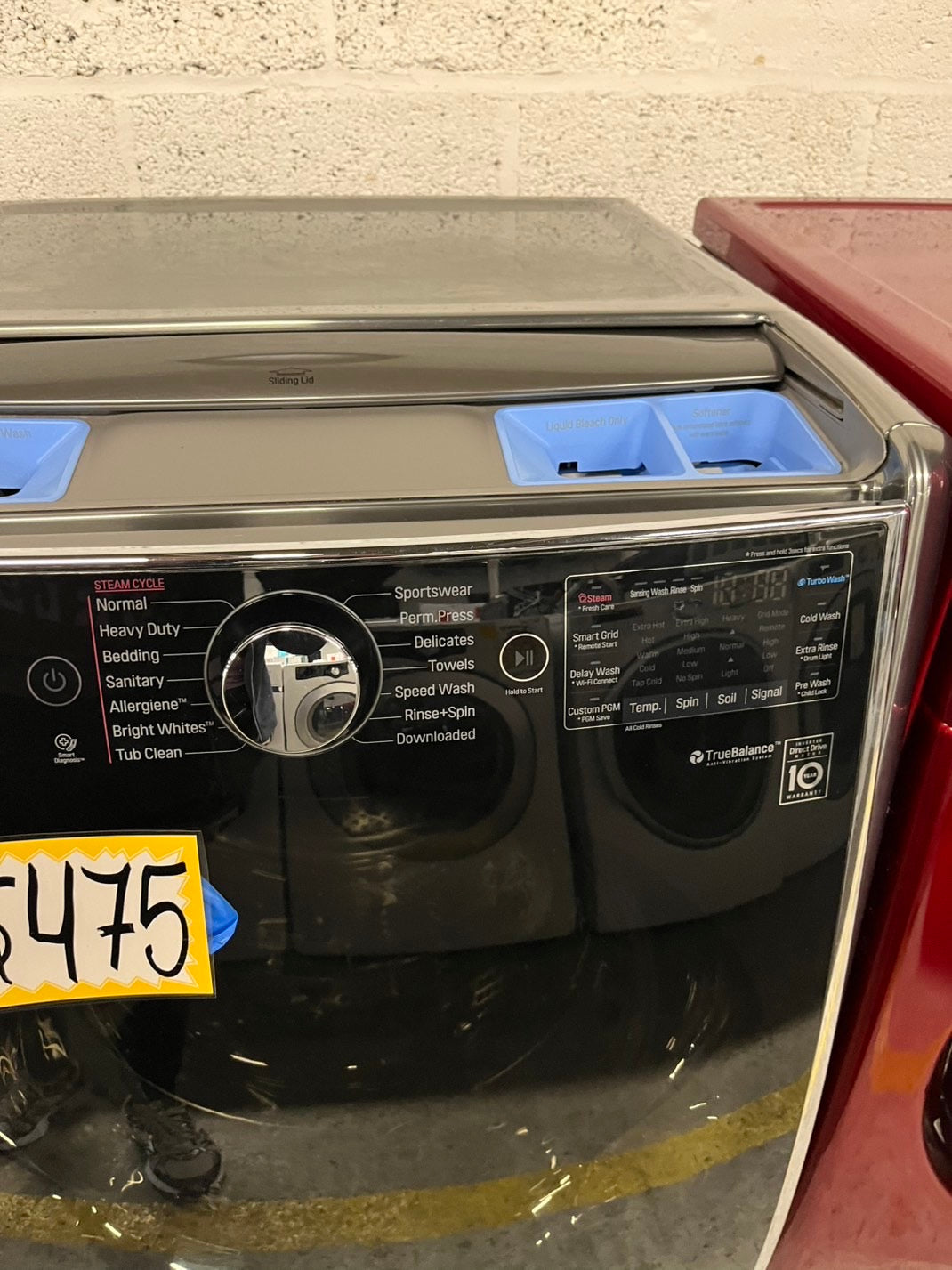 LG 4.5 cu. ft. Graphite Front Load Steam Washer 27-inch front load washer with 14 different programs and a 1,300 RPM operation #LFW45CBB