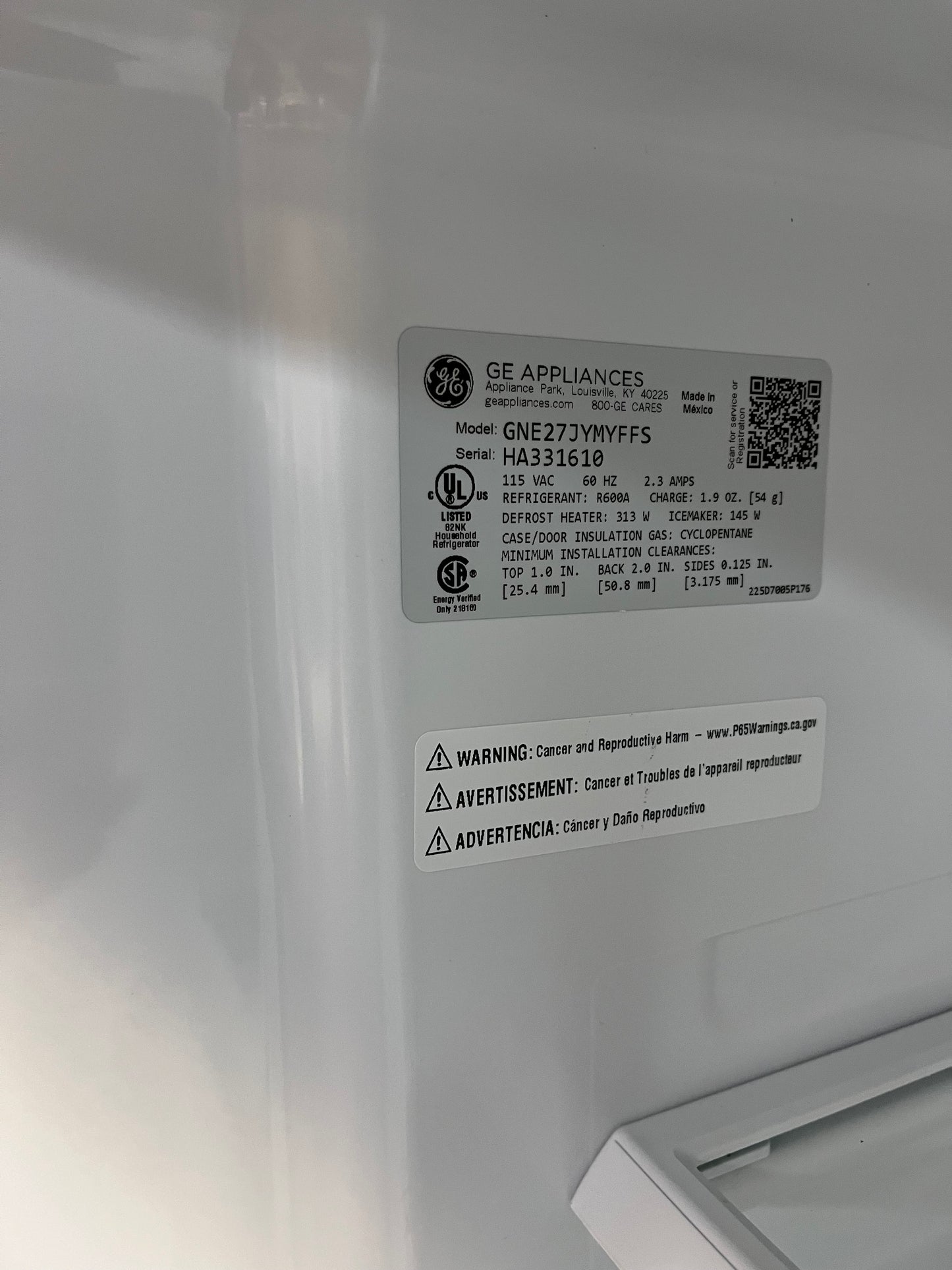 Open Box Samsung counter depth 5-door Refrigerator stainless steel w/ice maker & beverage center 36" #RF560WL