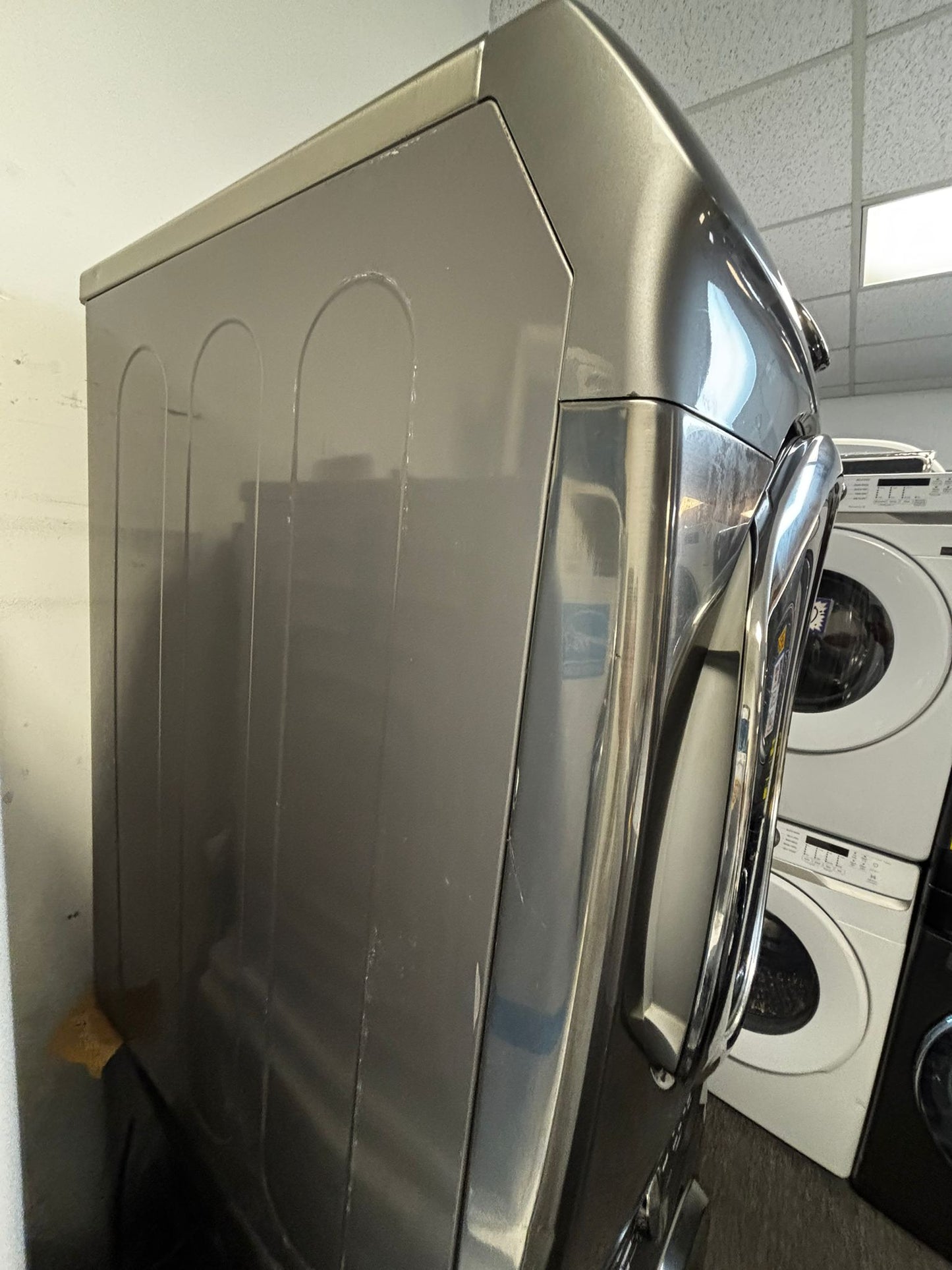 - Samsung steam electric 220v dryer front load stainless steel large capacity 27" #ED396VL .