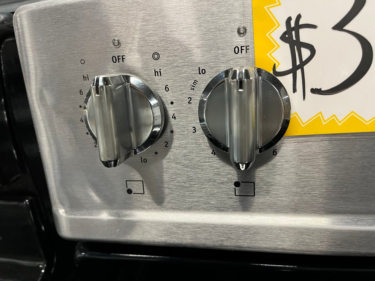 Frigidaire electric 220v range 5 warm zone burner bake broil convection self clean stainless steel 30" #ER485GB Refurbished