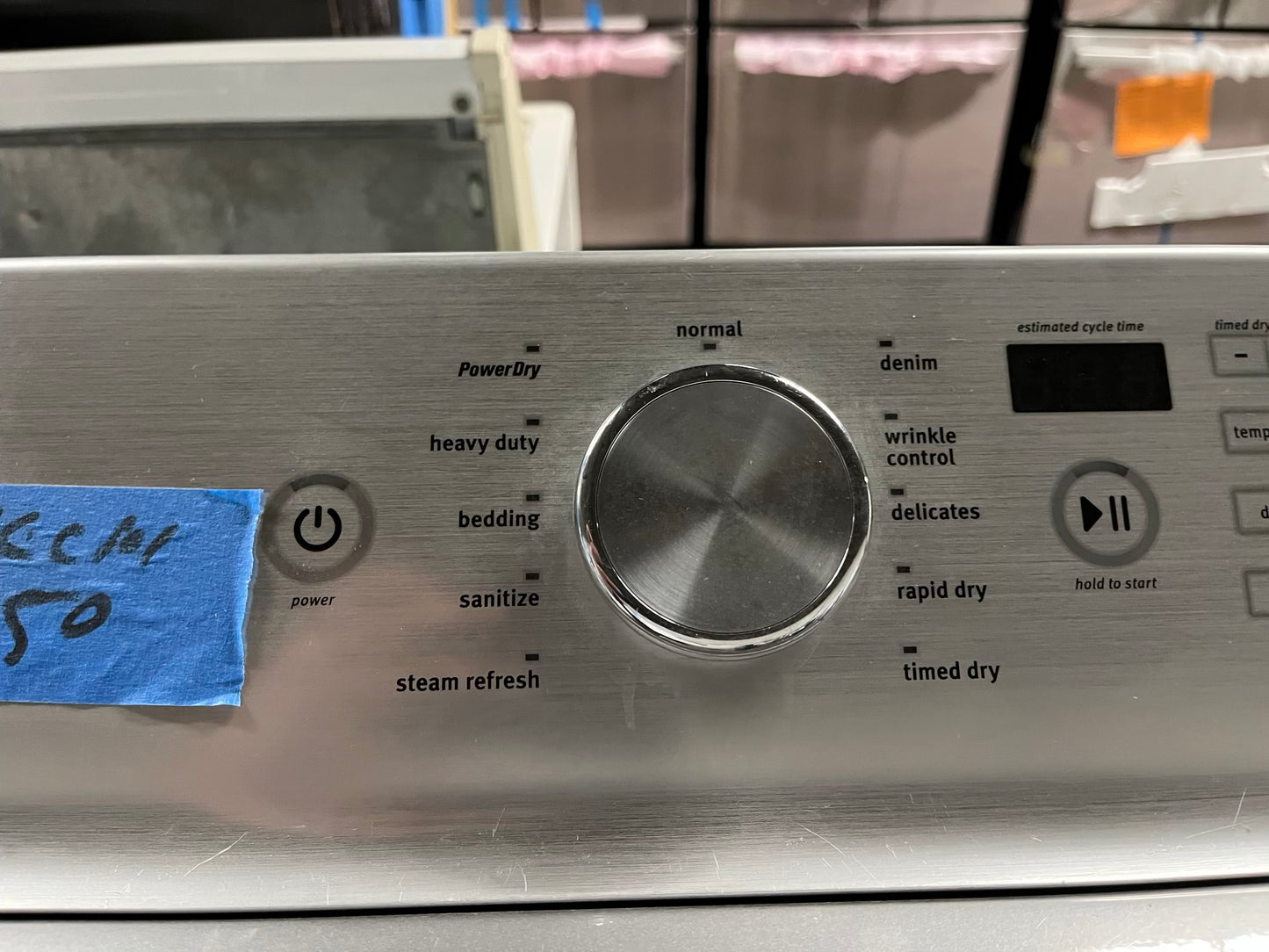 - Maytag large capacity jumbo side GAS dryer stainless steel 29" Refurbished #GD853FB