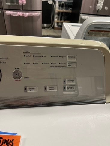 - Maytag Bravos Large Capacity Top load electric 220v dryer side x side Refurbished #EDLCB