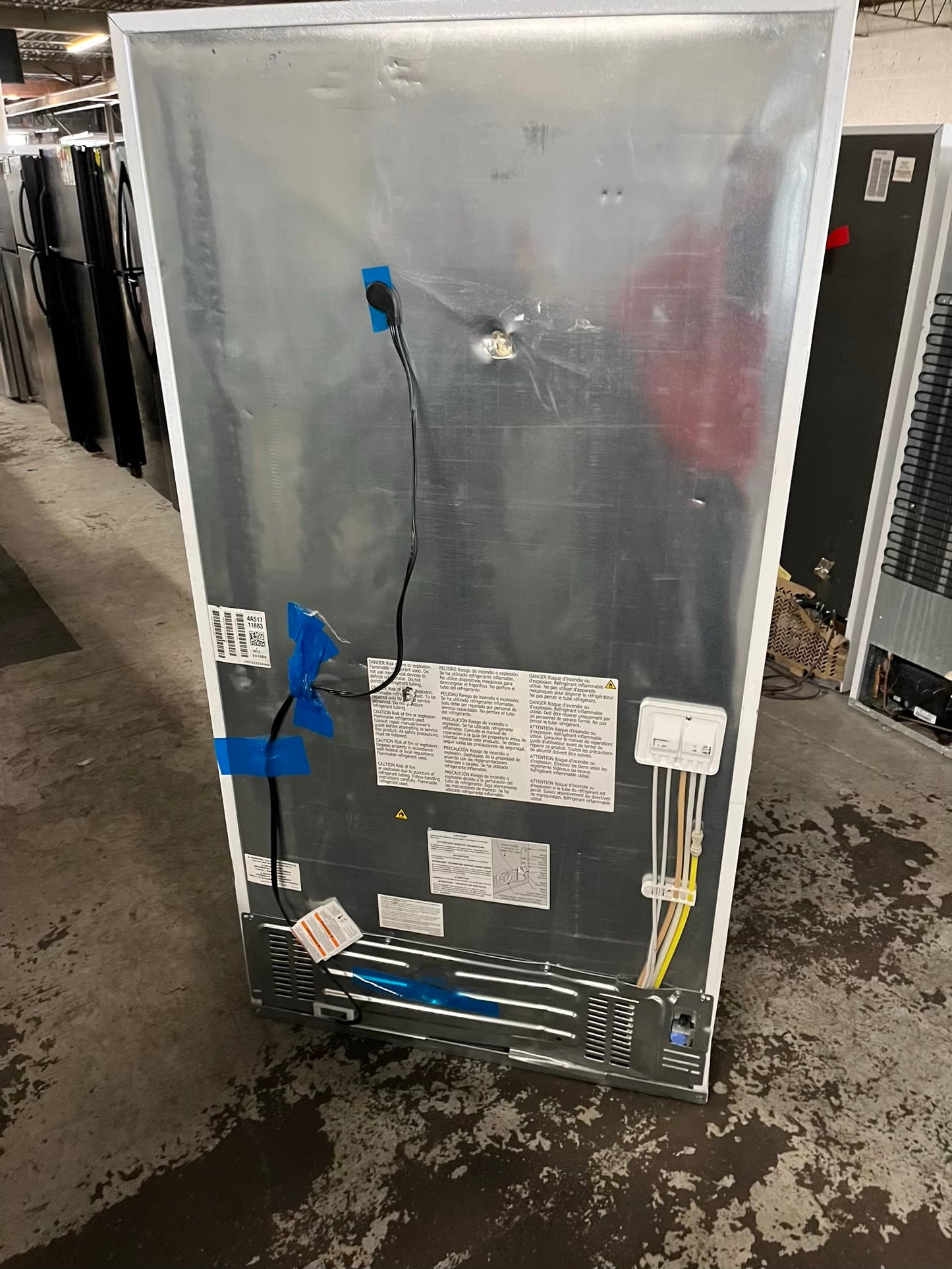 Open Box 📦 | scratch & dent Frigidaire French door refrigerator w/ice water dispenser in white 36" #RF504DB