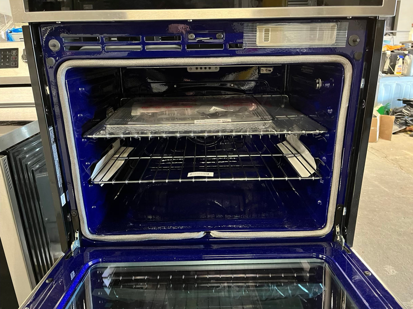 - Open Box 📦 | scratch & dent LG 9.4 cu. ft. Smart Double Wall Oven with InstaView®, True Convection, Air Fry, and Steam Sous Vide Go to  Model #WDEP9427F