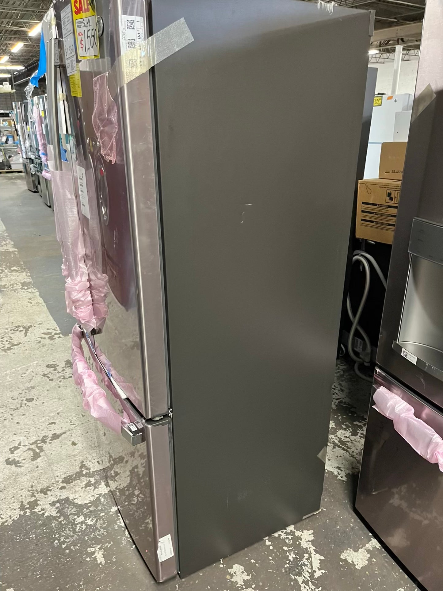 Open Box 📦 GE French Door Counter Depth Refrigerator stainless steel w/ice maker & water dispenser inside - Item number #RF632HB 36” in