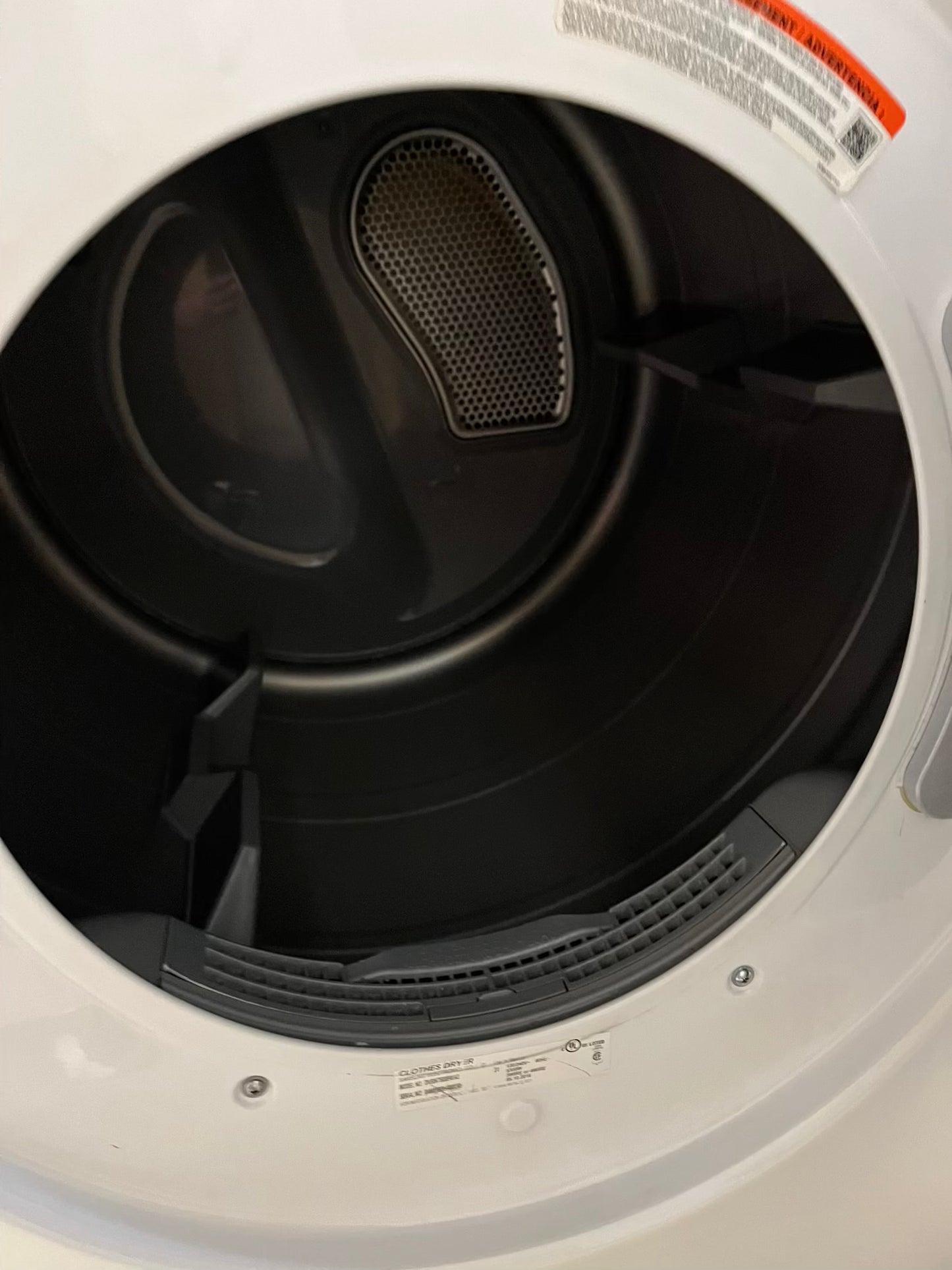 Samsung front load stackable electric 220v dryer in white 27" #ED40YB-TR