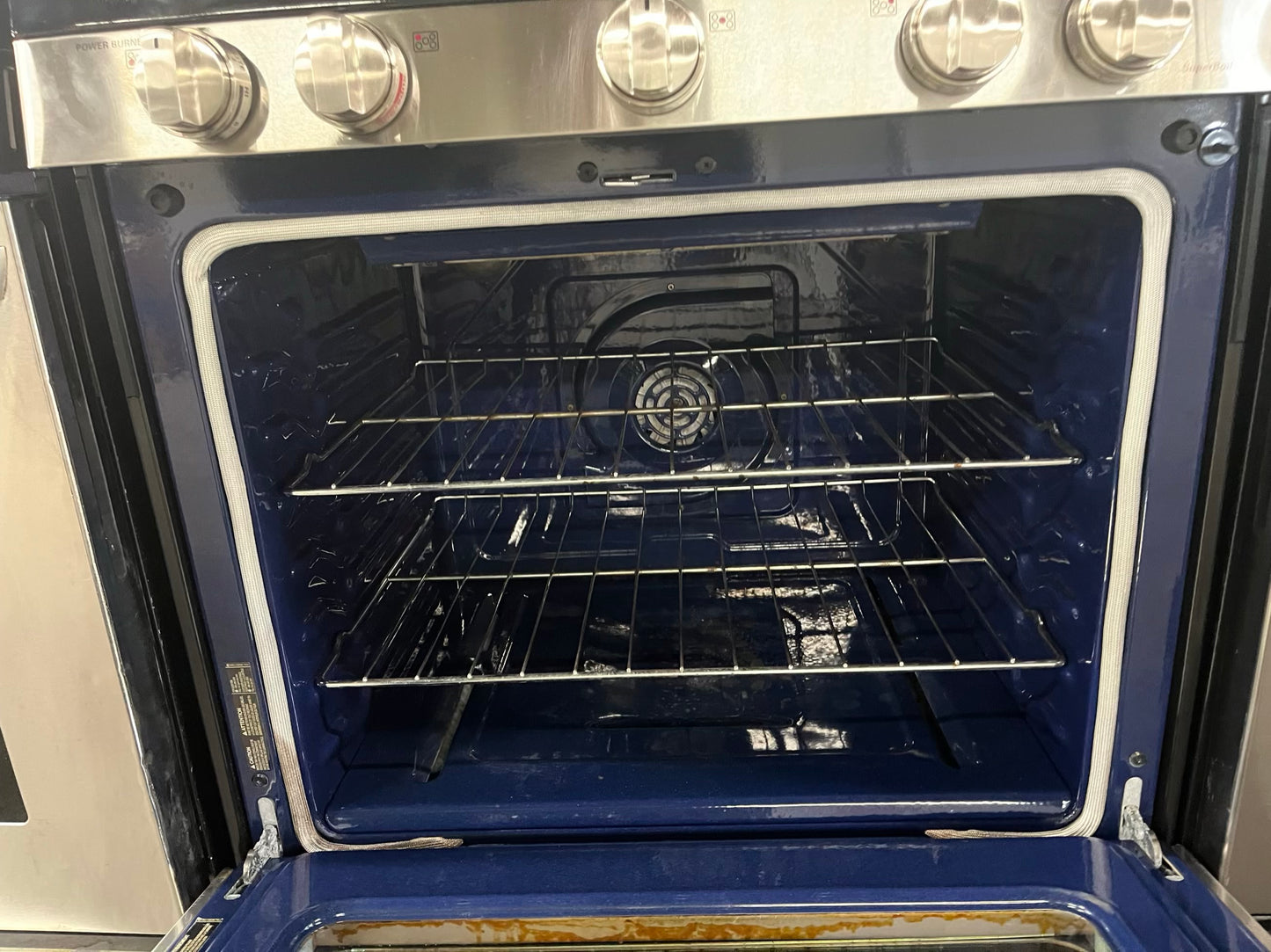- GE gas range stainless steel 5 burner convection bake broil roast Warm Proof self clean 30" #GR111B
