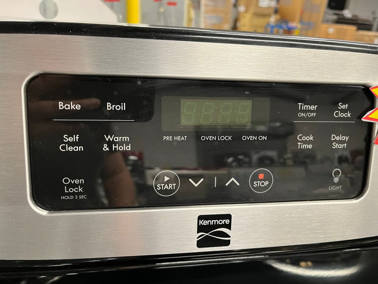 Kenmore electric 220v range coil 4 burner bake broil self clean stainless steel 30" #ER488KB Refurbished