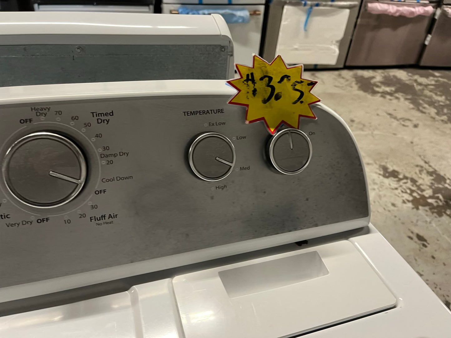 - Whirlpool washer & dryer set electric 220v side x side top load w/agitator #WS222B