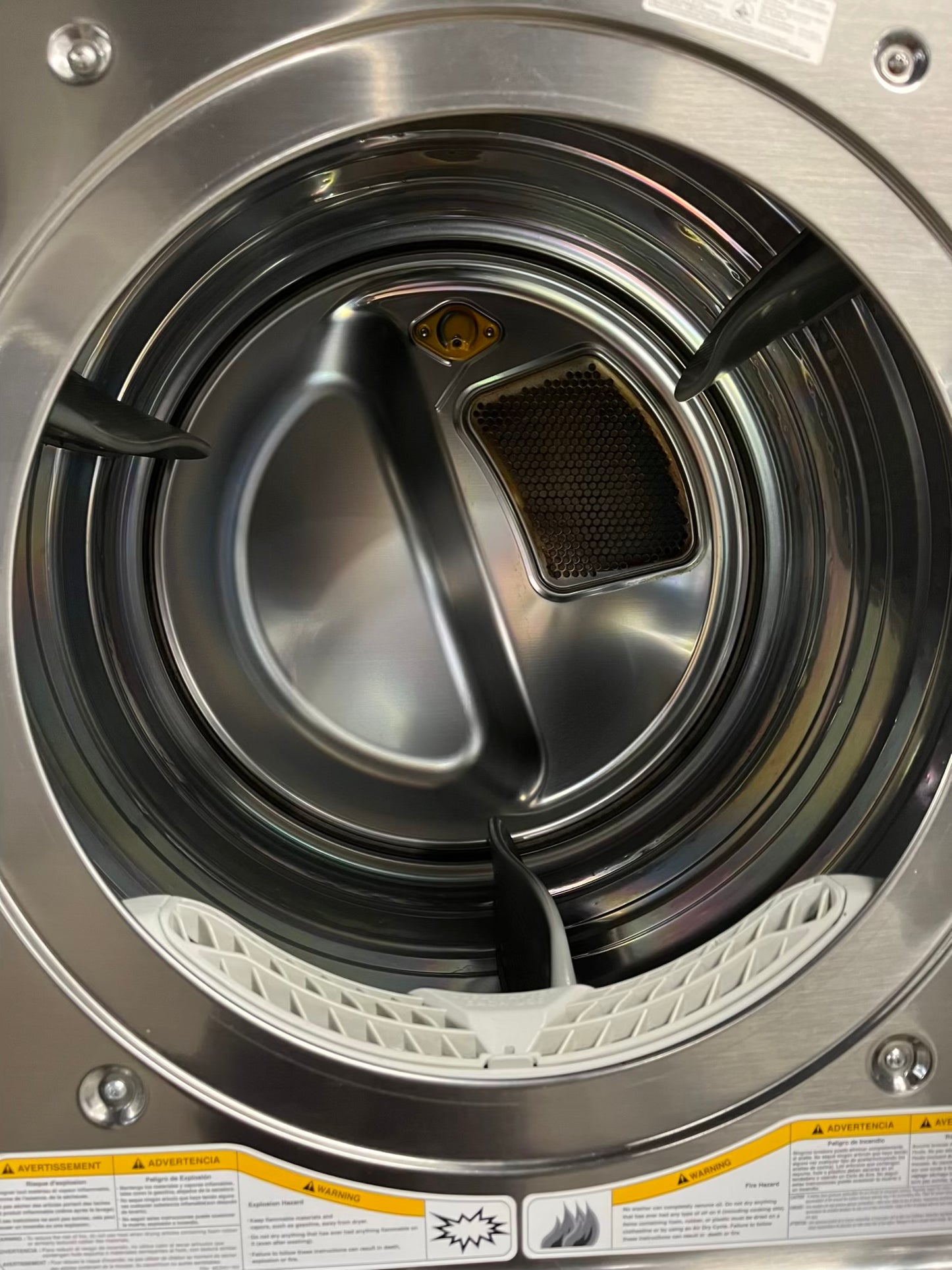 LG washer & dryer set GAS front load jumbo size stackable stainless steel drum 29" #WD186RB Refurbished