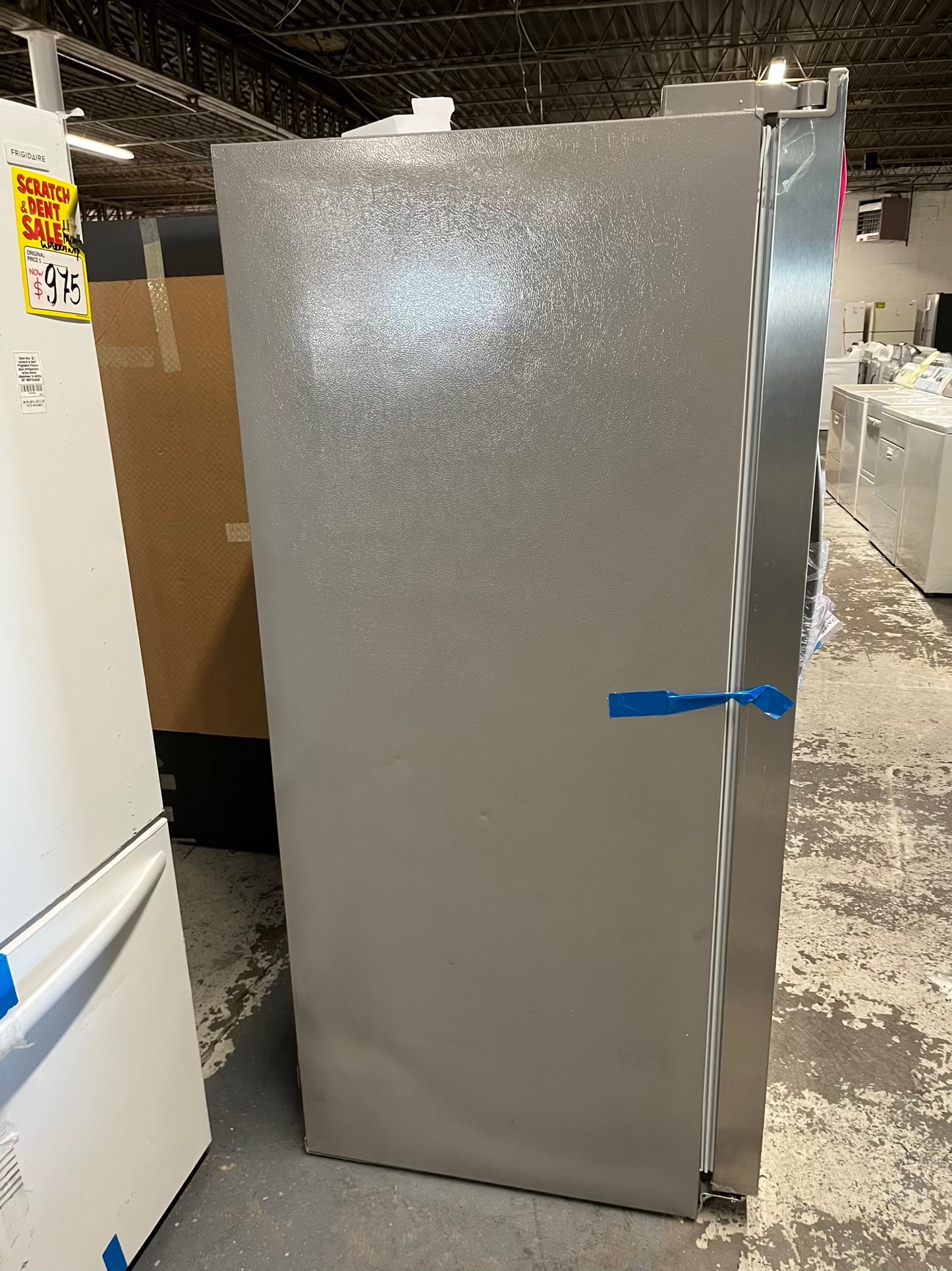 Open Box 📦 | scratch & dent Frigidaire side x side refrigerator w/ice water dispenser inside stainless steel 36" #RF875VB