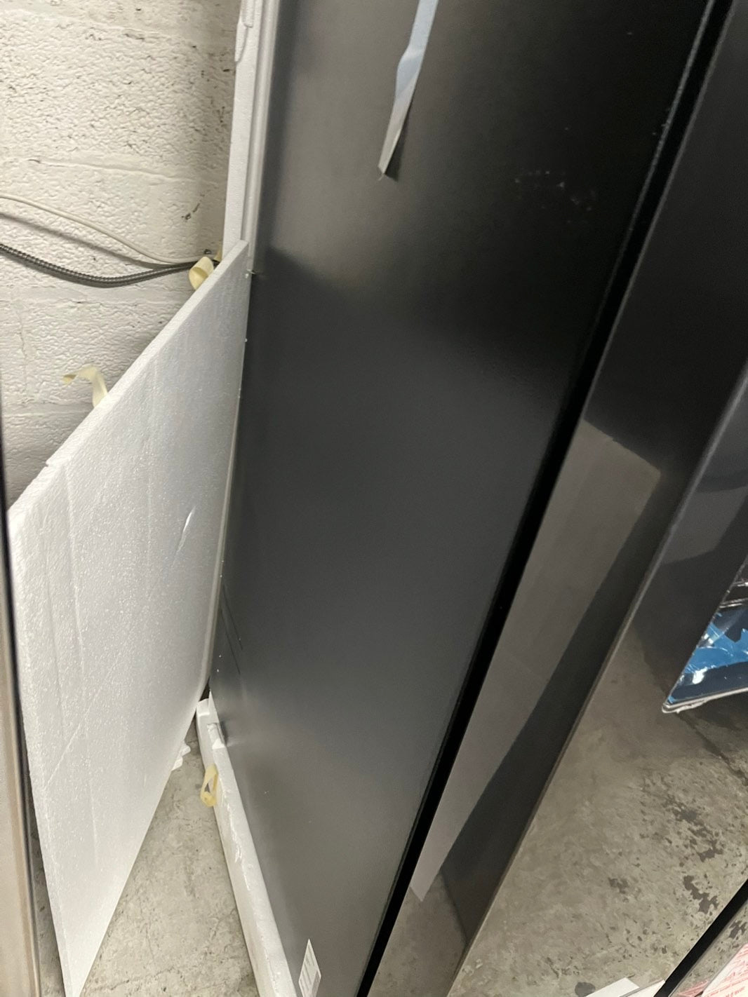 Open box 📦 New S/d 36 in. 27.4 cu. ft. Standard Depth Side by Side Refrigerator in Fingerprint-Resistant Black Stainless Steel #RF27CFEB