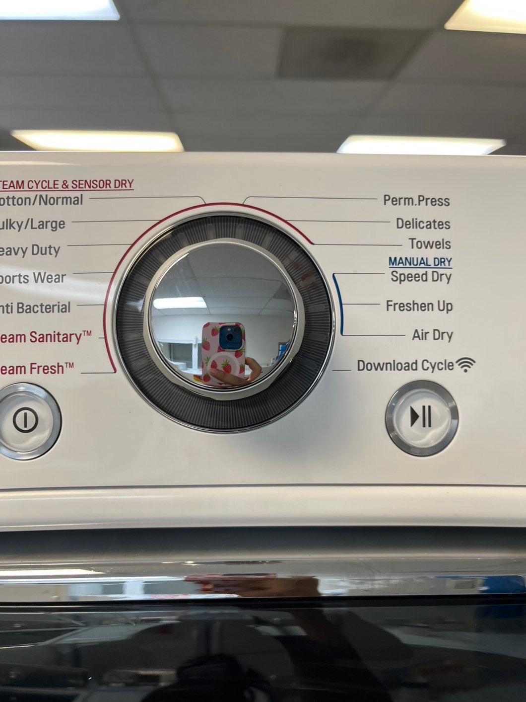 Lg front load Electric dryer 220v and front load washer set white stackable 27” wide in Refurbished #WDEST2L