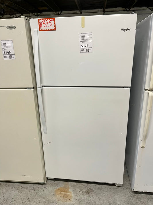 - Whirlpool Top freezer refrigerator in white 33" #RF893XB in Refurbished