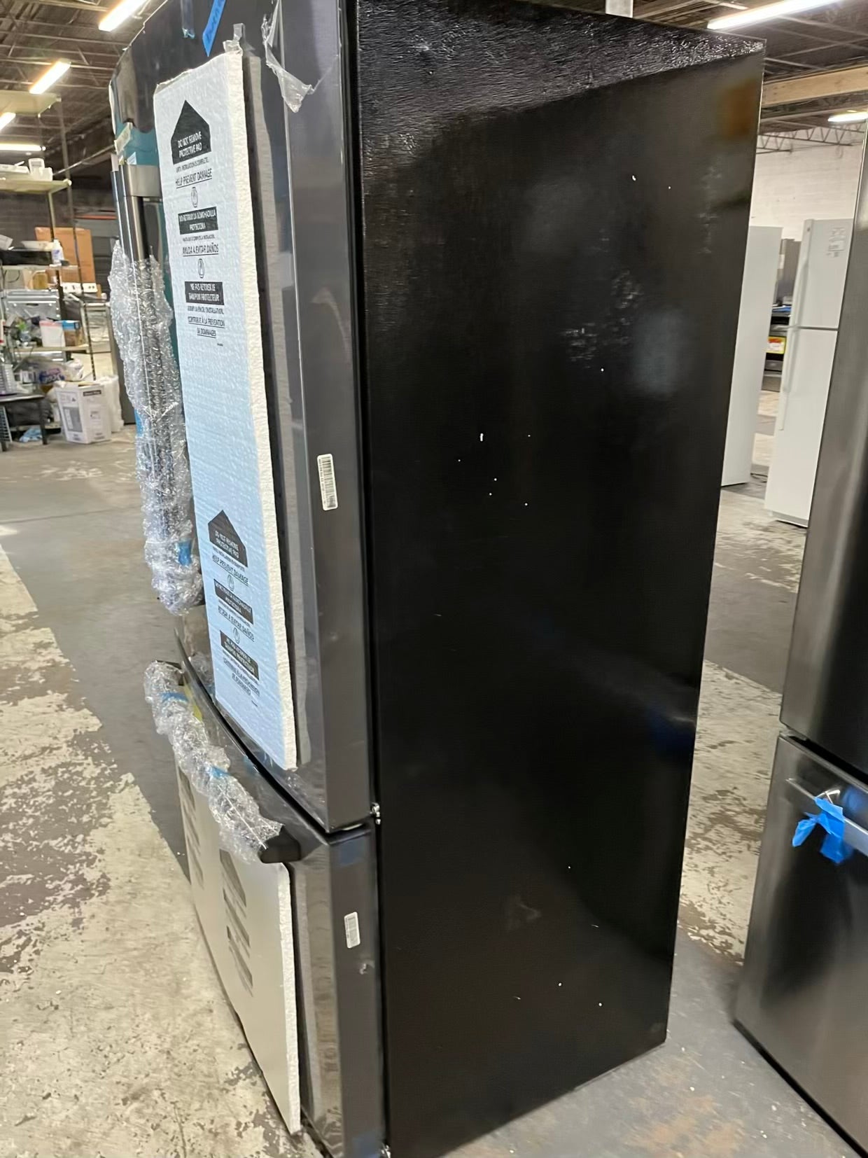 Open Box Ikea French door refrigerator slate counter depth w/ice water dispenser 36" #RF493YB-TR