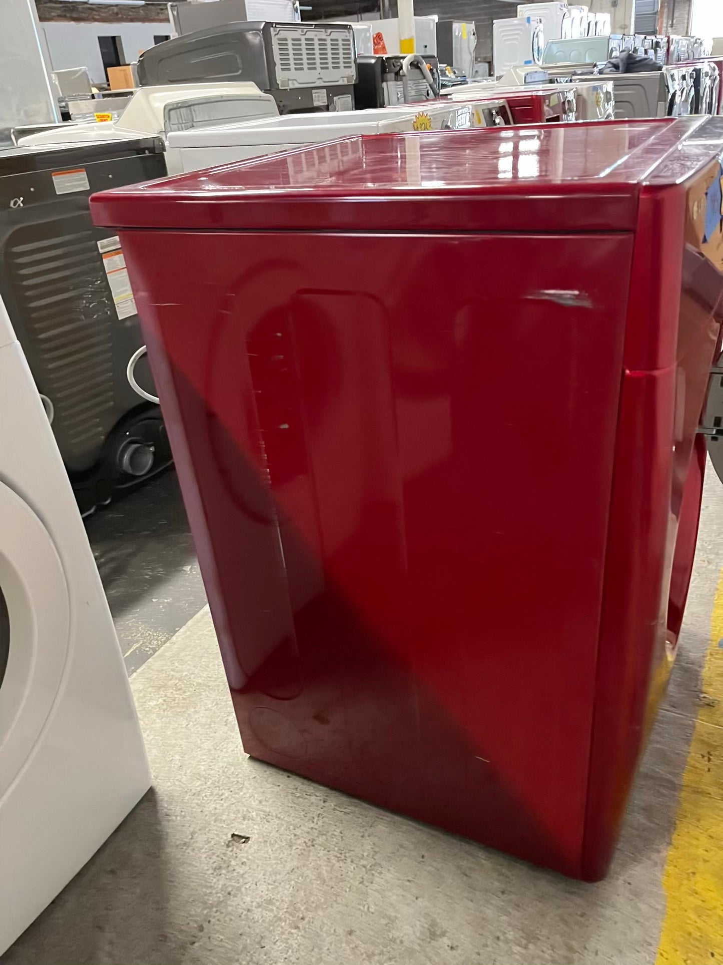 LG front load stackable GAS dryer in red 27" #ED423GB