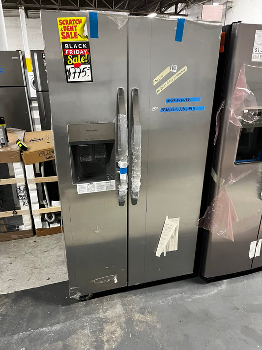 * 🎉 BlacK Friday ⚡️ Open Box 📦 | scratch & dent Frigidaire side x side refrigerator w/ice water dispenser stainless steel 36" #RF34741B