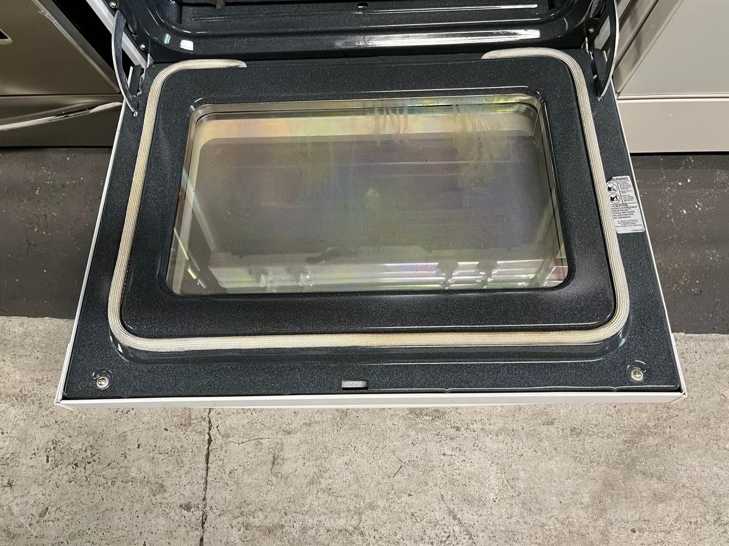GE gas range stainless steel 4 burner bake broil hi/lo self clean 30" #ER677JB