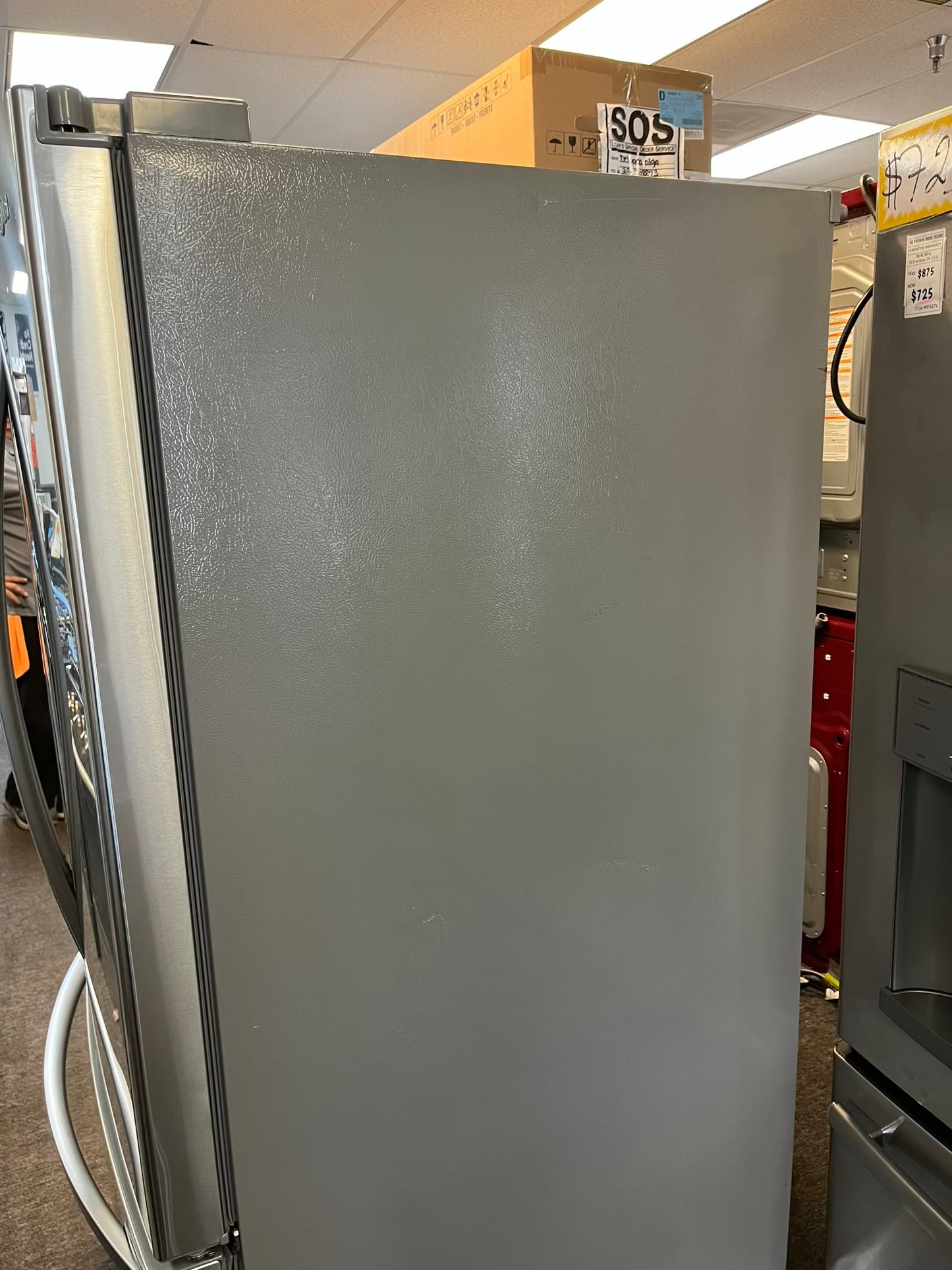 Used | Refurbished LG french door refrigerator stainless steel w/ice water dispenser 36" #RF504DL