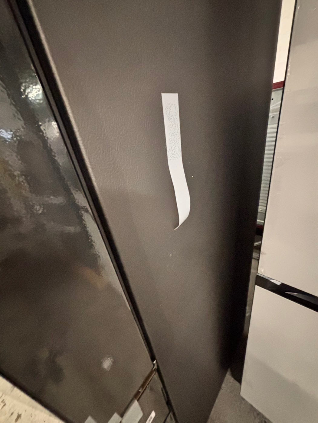 >special🎈New open box 📦 Samsung - Bespoke 23 cu. ft. Counter Depth 4-Door French Door Refrigerator with AI Family Hub+ - Charcoal Glass & Black/Charcoal #RRSAG41B