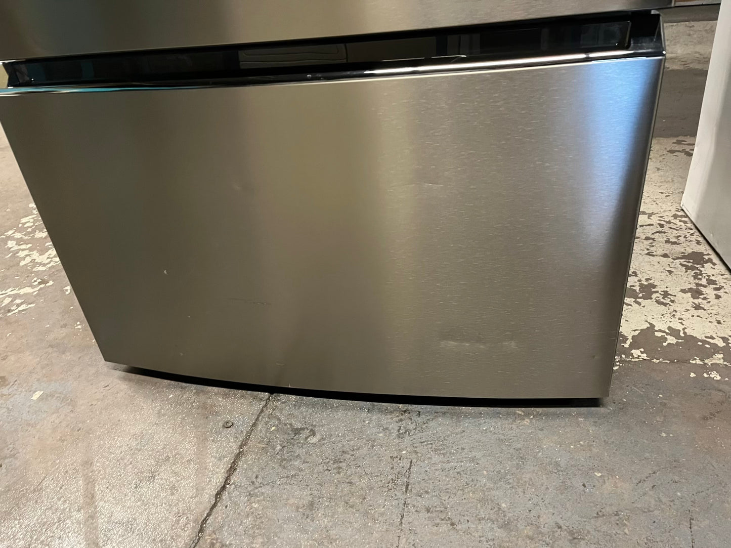 - Frigidaire Gallery four door refrigerator counter depth  stainless steel w/ice and water dispenser  used-refurbished 36”  #RF994BPB