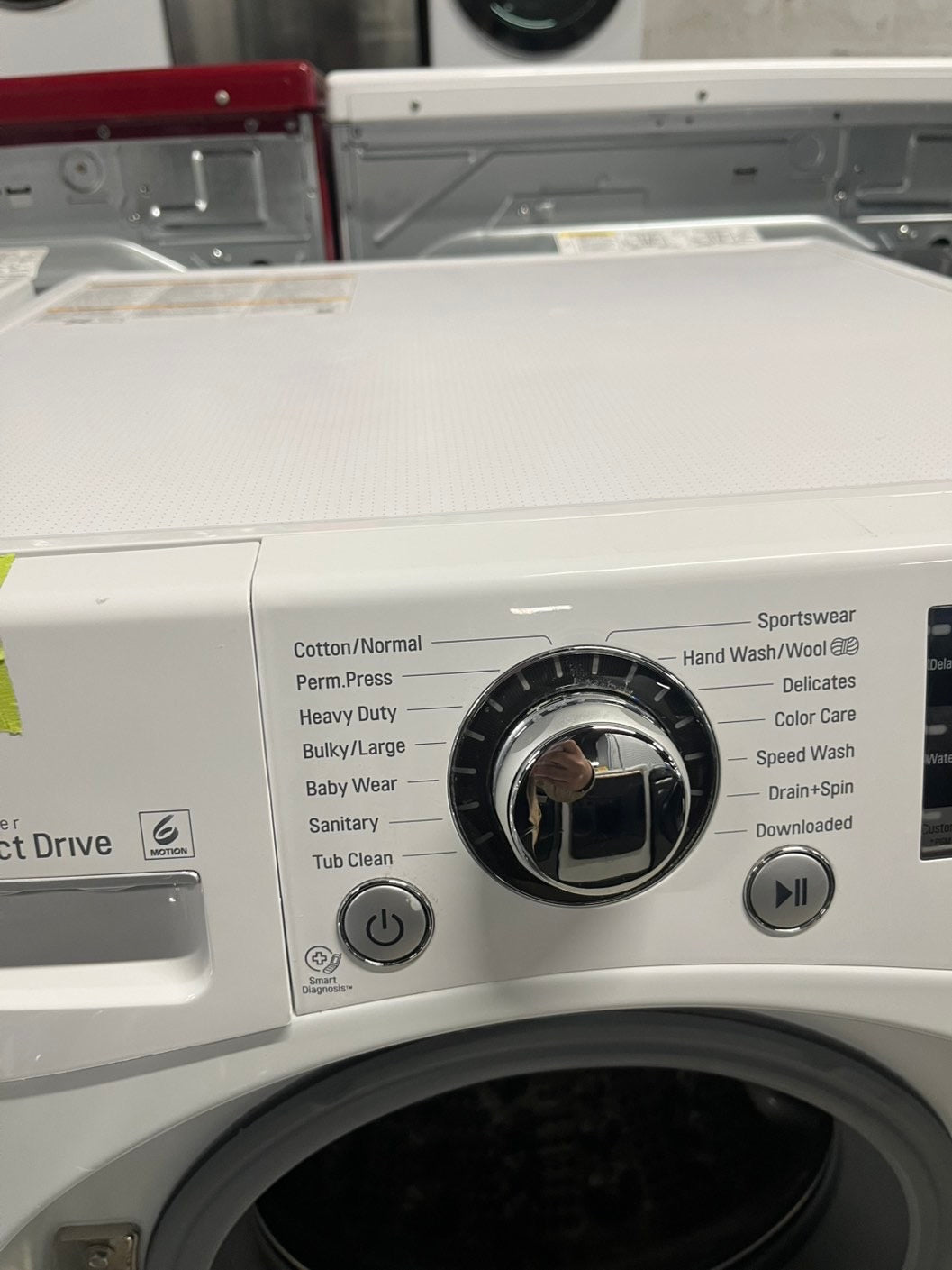24” Lg Compact front load washer white #24WS2B