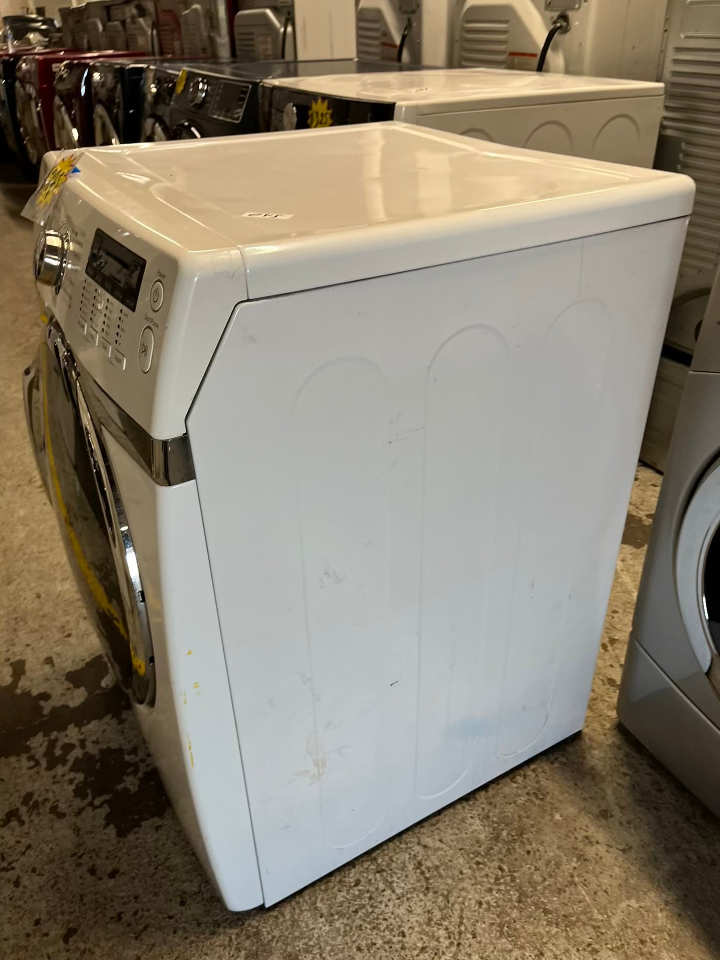 Samsung electric 220v dryer front load stainless steel drum large capacity in white 27" #ED302PB