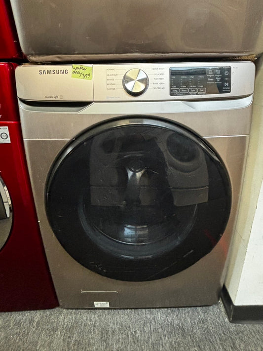 Samsung Tuscan 27” 4.5cu.ft large capacity front load washing machine steam cycle stackable or side by side  #SW547IL