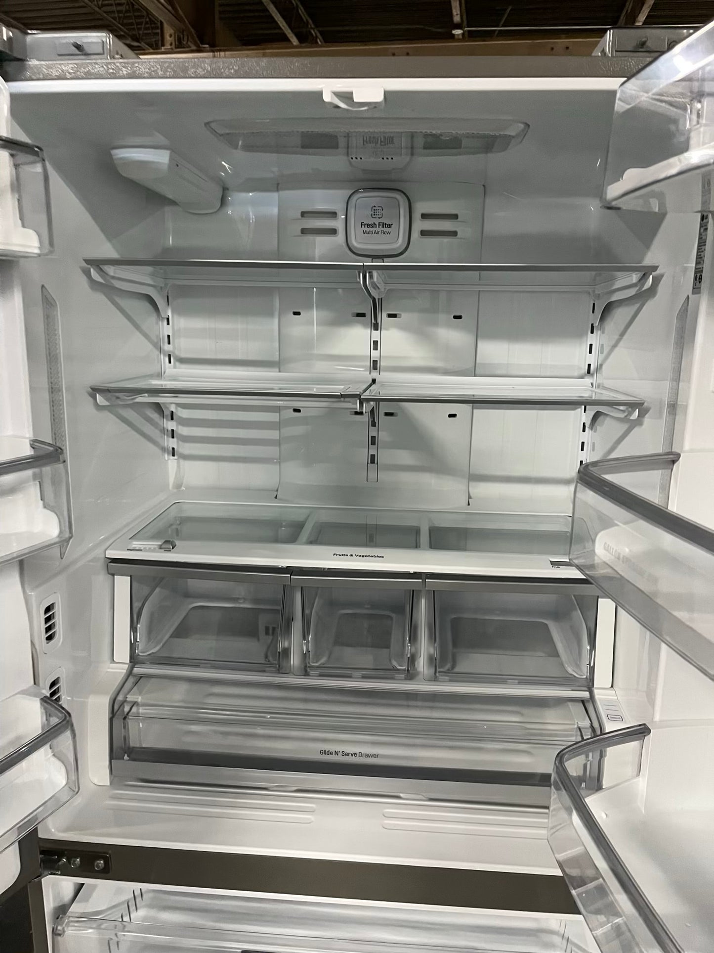 LG French door Refrigerator counter depth stainless steel w/ ice water dispenser 36" #RF392FB