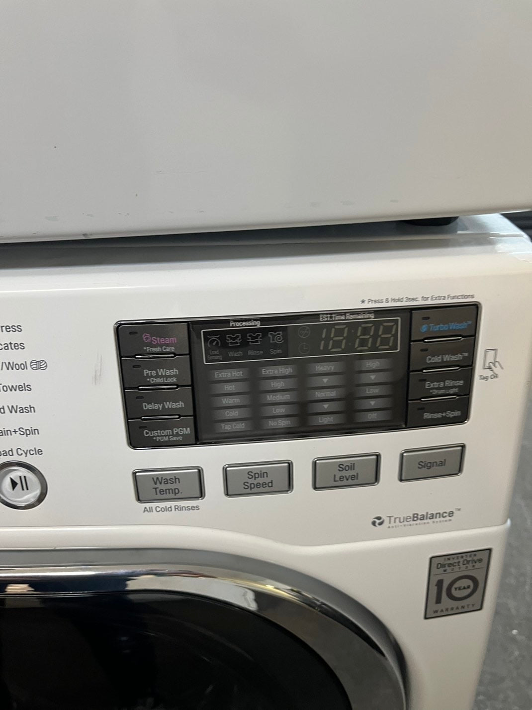 Lg Electric 220v and front load washer set white stackable 30" wide in Refurbished #ML203L