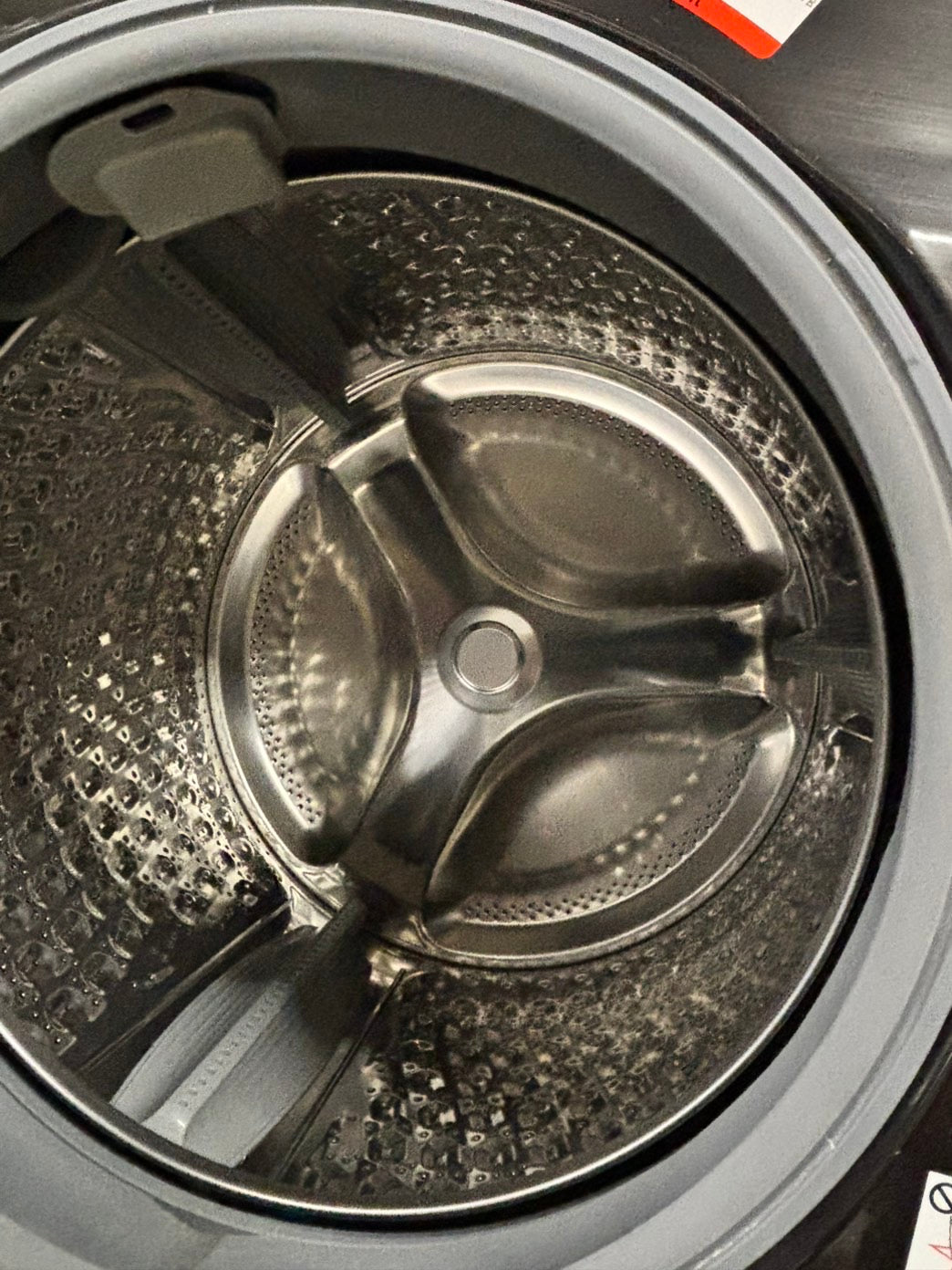 -Samsung dark-gray  27” 4.5cu.ft large capacity front load washing machine steam cycle stackable or side by side  #SS147IB