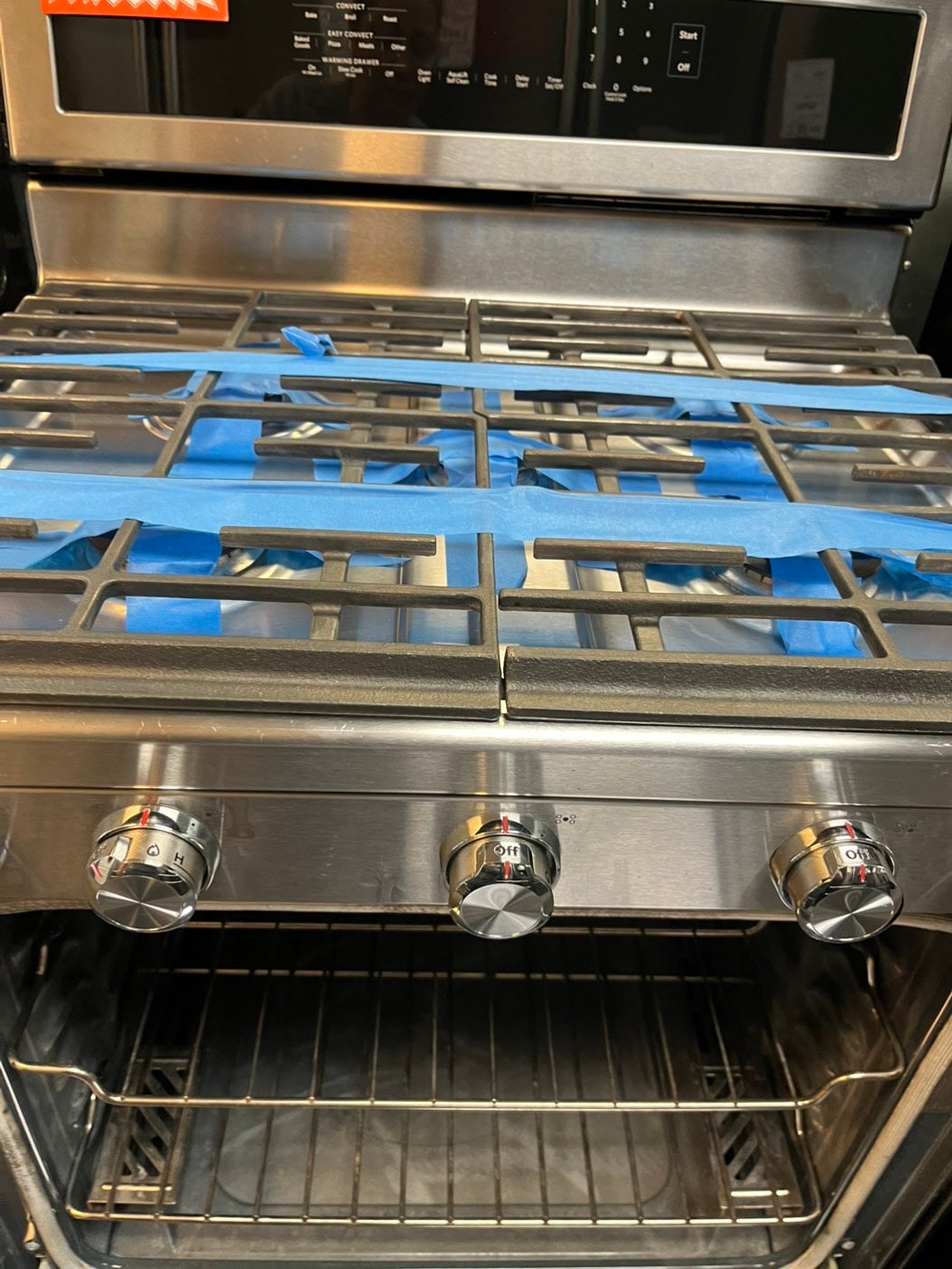 Refurbished KitchenAid GAS range stainless steel 5 burner convection broil Easy convection bake roast broil Steam bake Aqualift self clean 30" #GGP29L