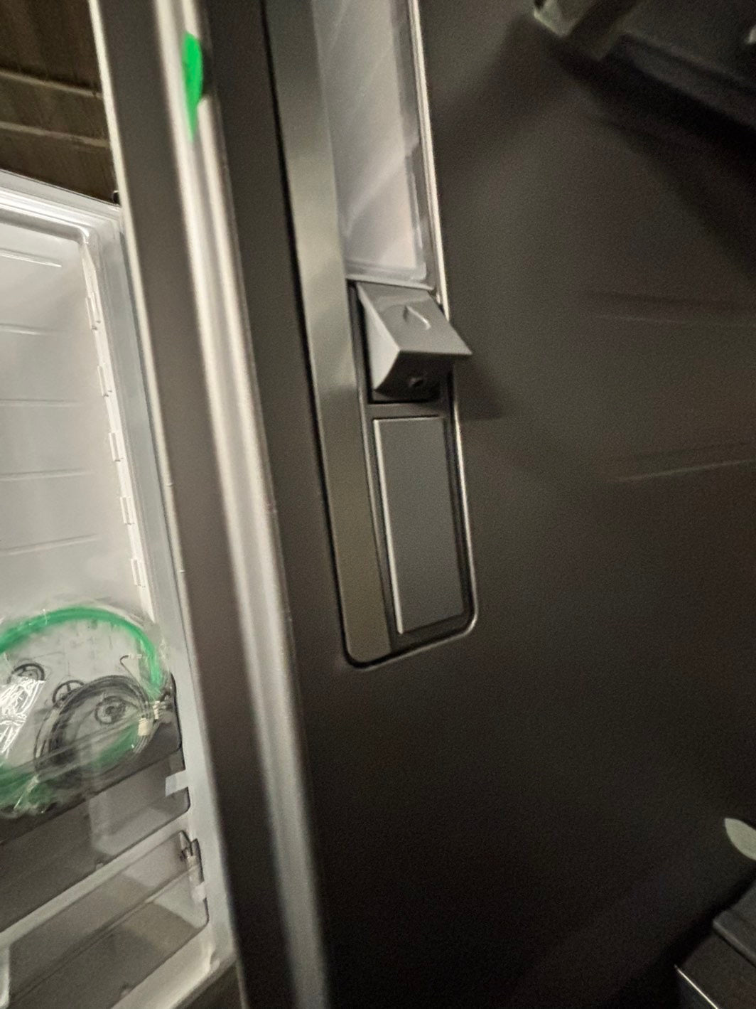 *Combo 2pc. Frigidaire /Fridge with water dispenser & freezer with ice maker inside , 20cu.ft up-right 32 1/5 wide stainless steel counter depth new scratch and dent  /item number #RFF909B