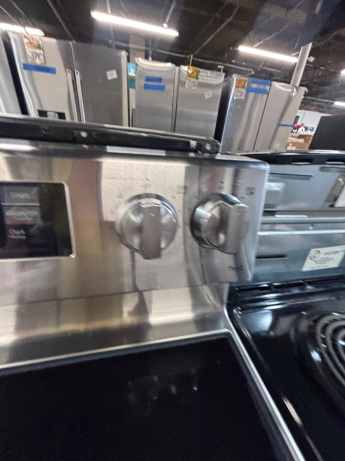 }LG Airfry electric 220v glass top range bake Broil roast self clean convection oven stainless steel 30" used-Refurbished #LGE90W1B