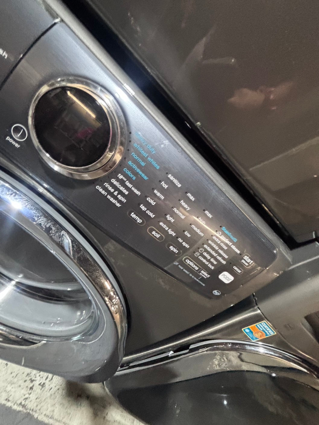 >* special 🔥Electrolux large capacity washer & dryer set electric 220v front load stackable or side by side - sensor dry in gray  #ELT8SET