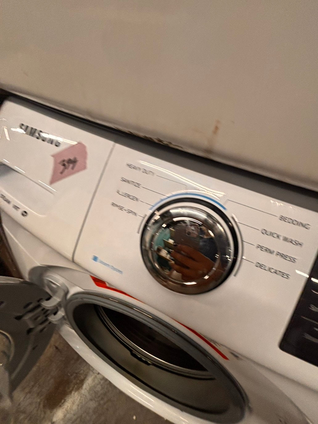 >*Samsung steam washer 4.5 cu ft & dryer 7.5 cu ft set electric steam 220v front load stackable or side by side - sensor dry white color   #WD718SET