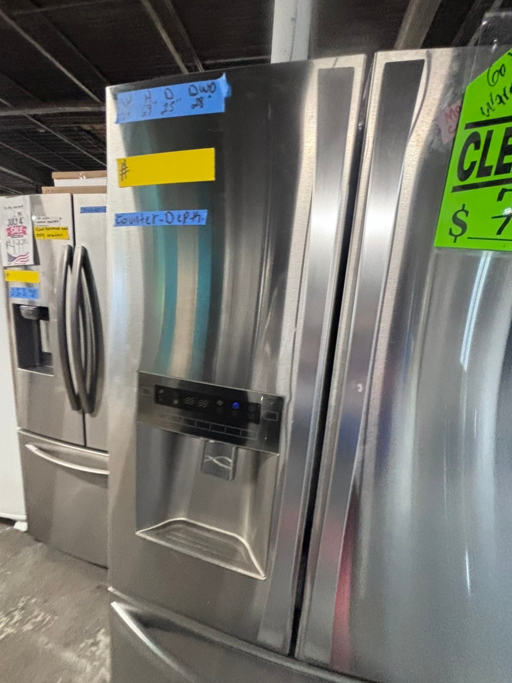 >>special price🔥Kenmore French door Refrigerator counter depth stainless steel w/ ice water dispenser great condition 36" used-refurbished #KMF1V4B