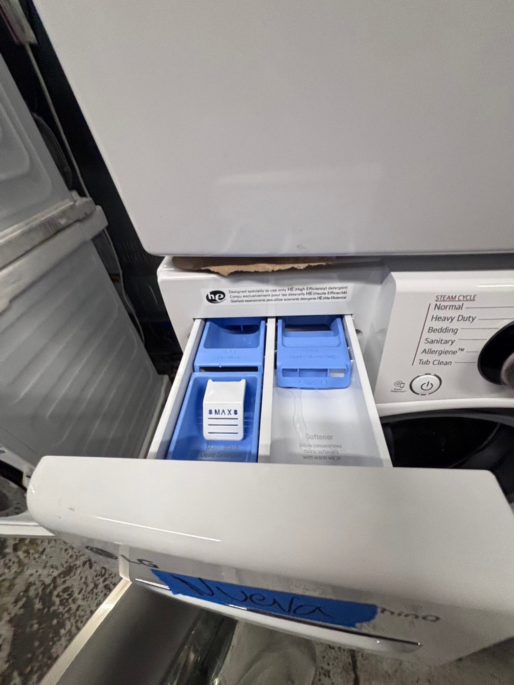 >>Open Box 📦 Scratch & Dent 4.5 cu. ft. Ultra Large Capacity Front Load Washer - White
 & 7.4 cu. ft. Large Capacity Front Load Electric Dryer - White Set / stock number #WD787CB