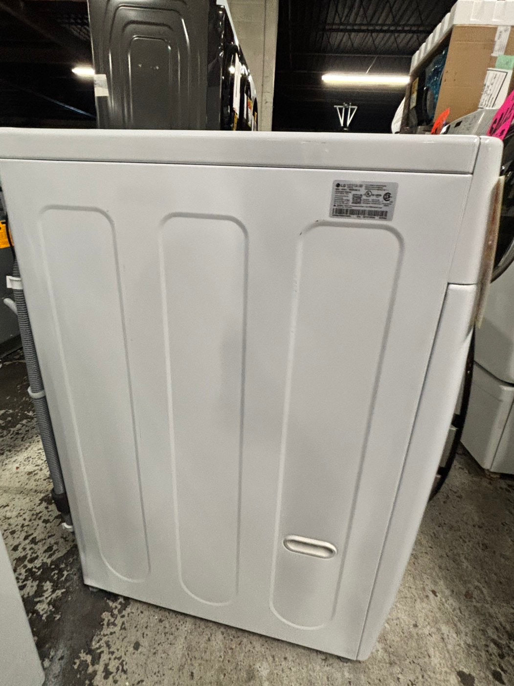 -LG new scratch and dent  open box front load stackable washer white  27" #FW167B