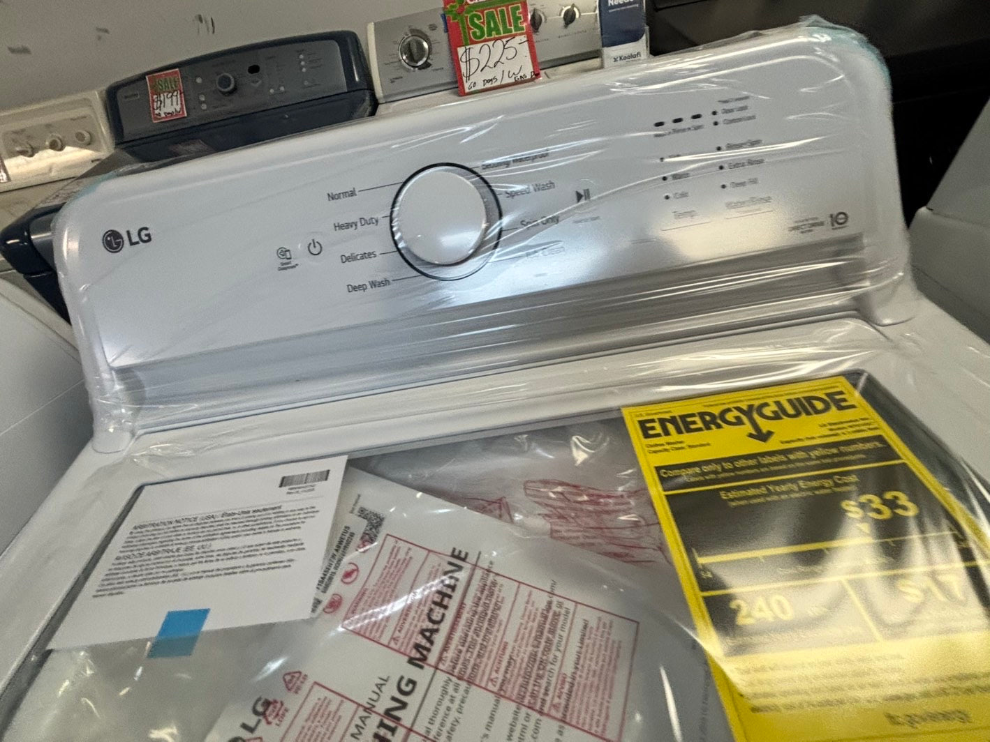 *Open box 📦 New S/d New LG Top load washer Stainless steel Drum 4.1 Cu.Ft And Electric dryer large capacity set 27” wide dark gray #WDLM41L