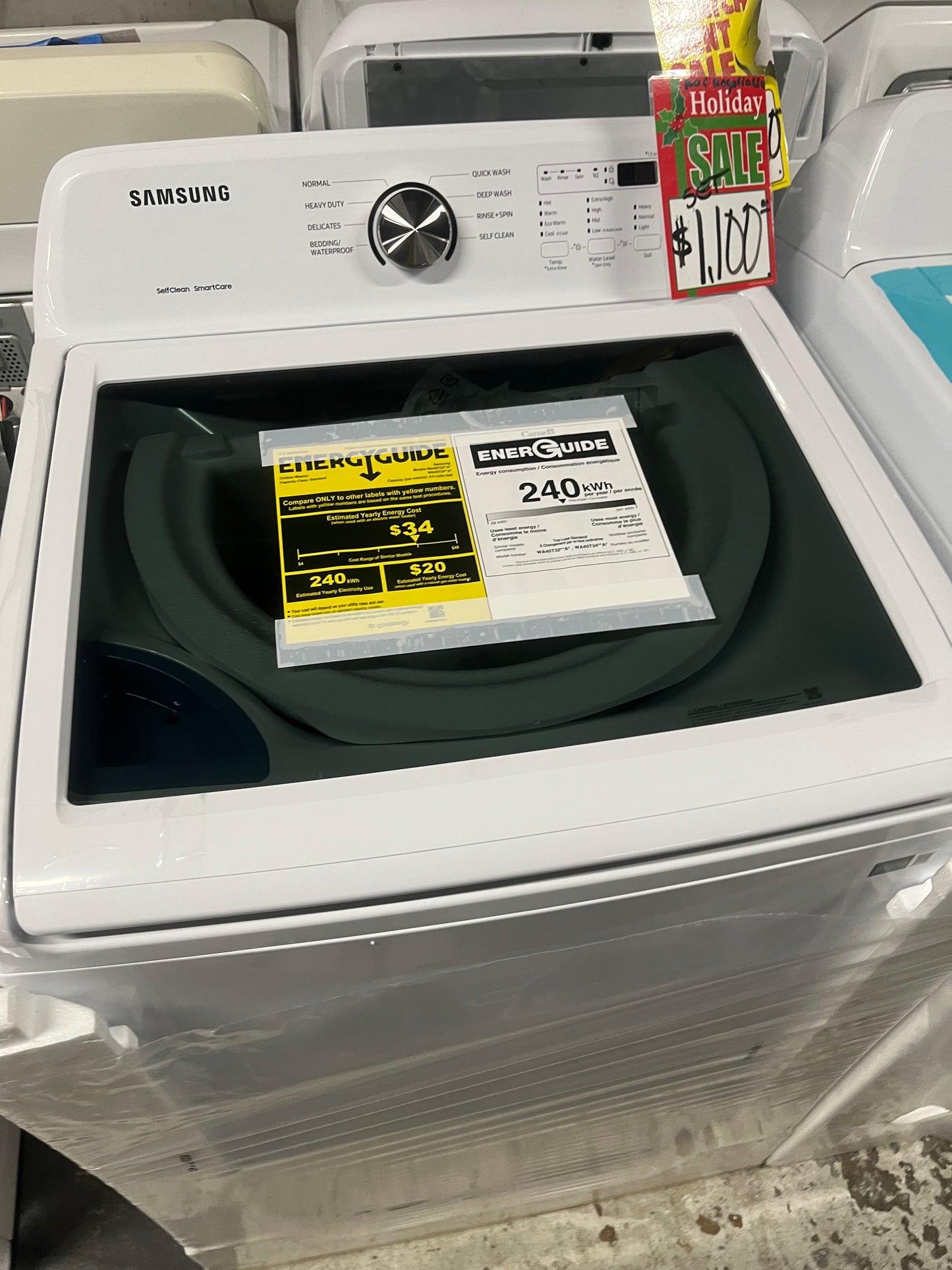 Open box 📦 New S/d New Samsung Top load washer Stainless steel Drum 4.5 Cu.Ft And Electric dryer set 27” wide white #WDSM45B