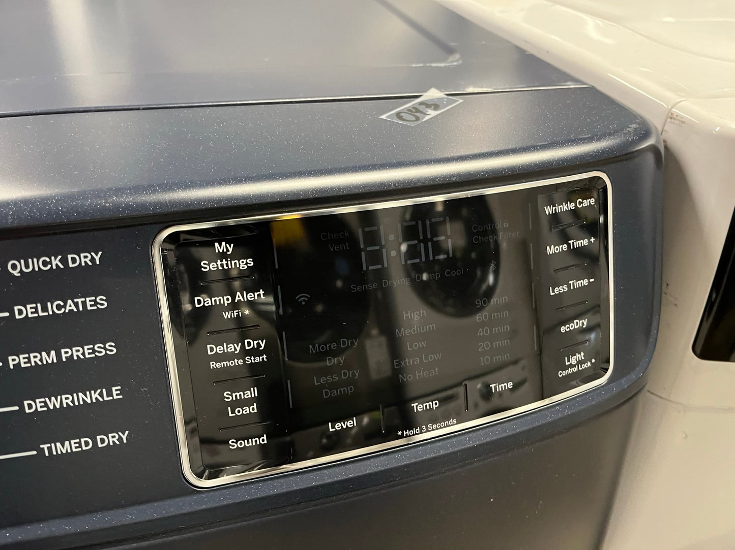LG TROMM front load stackable electric 220v dryer in navy blue 27" #ED300JB