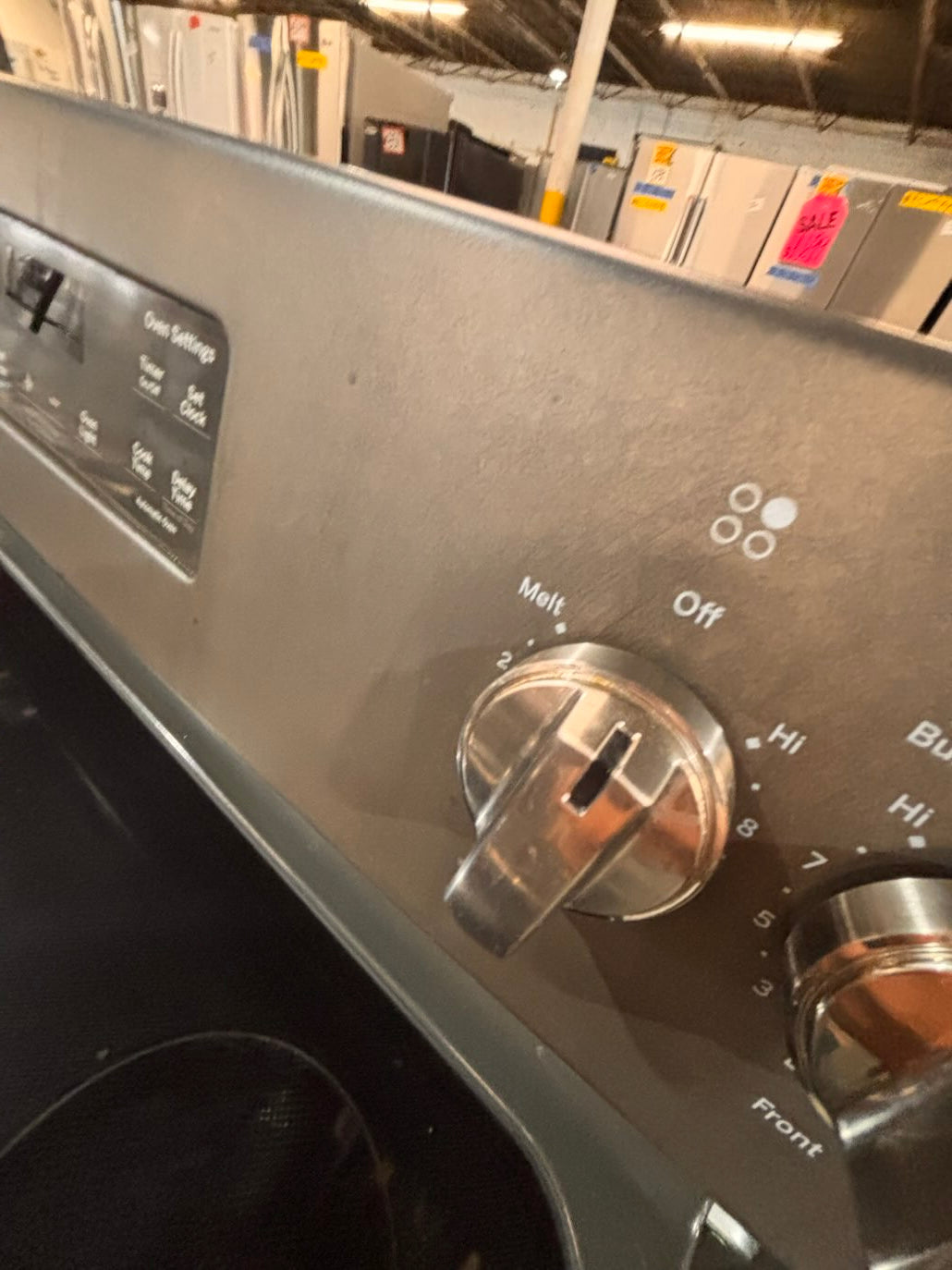 }} special🔥GE  electric 220v glass top range bake Broil roast self clean oven slate-color working 💯  with warranty ! 30" used-Refurbished #GTA1S1B