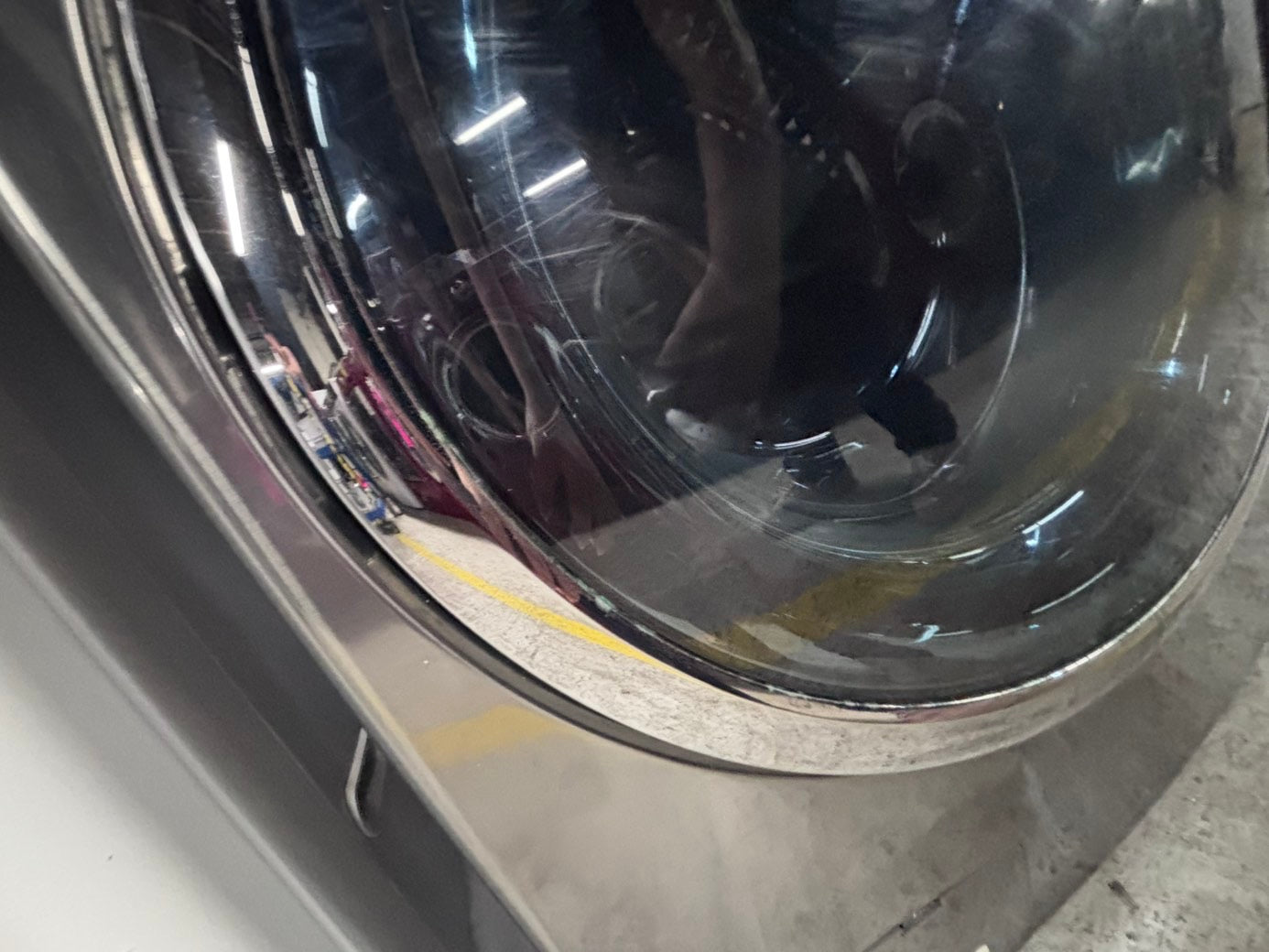 >*Mix & match Samsung dark gray  washer & gas dryer set front load stackable or side by side  27” in used Gas  -Refurbished #SGA64WB
