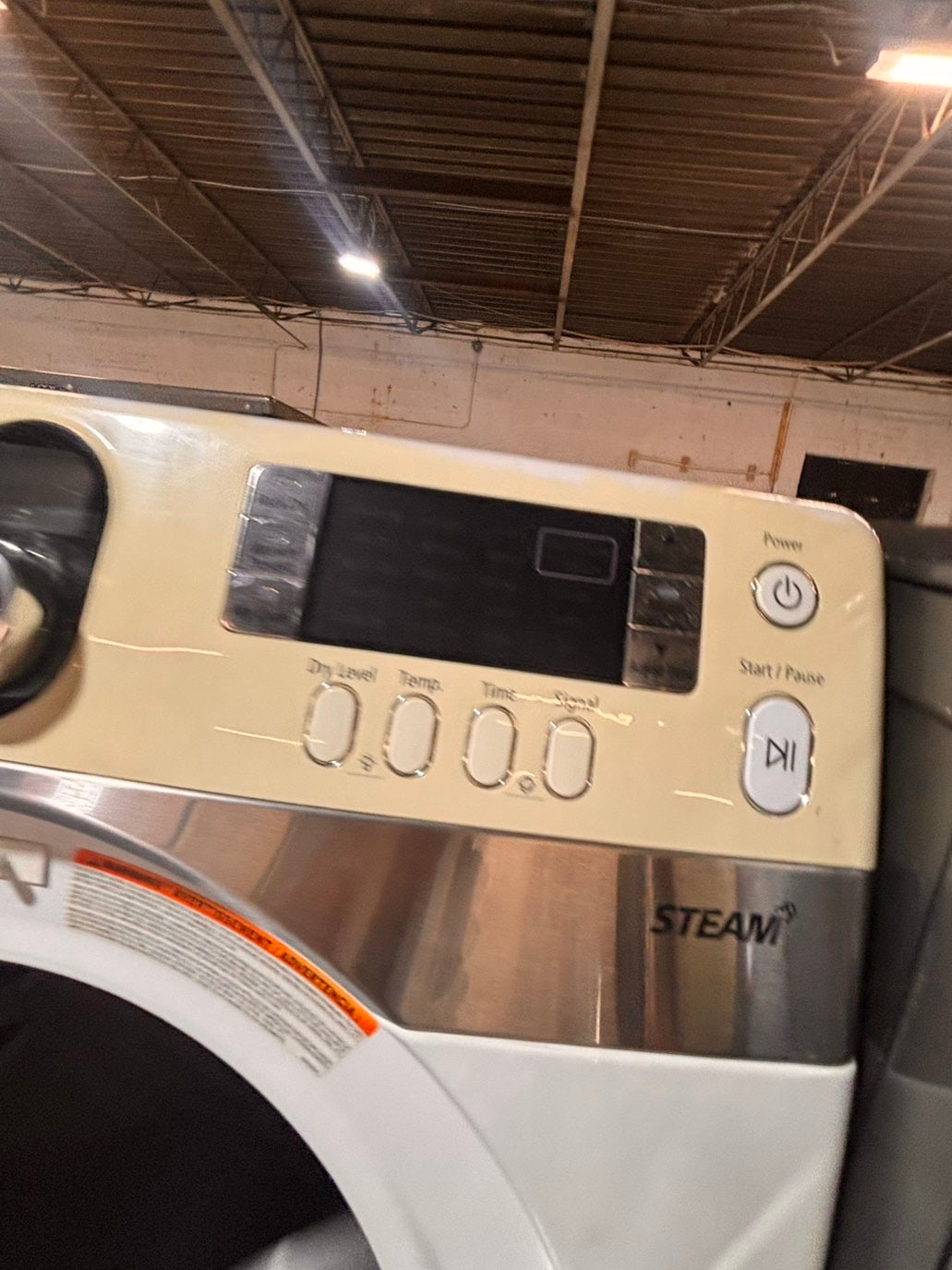 >*special 🔥Sale🔥Samsung sensor Dry front load stackable electric 220v dryer in white color used-refurbished 27" #SDF816B