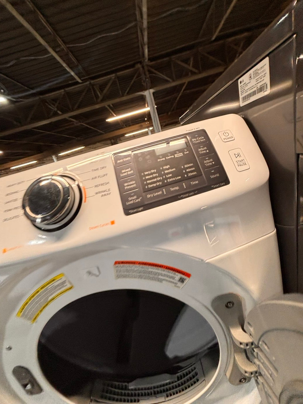 }} Samsung front load  washer large capacity& electric dryer steam set front load stackable or side by side white  27” in used-Refurbished working 💯 with warranty #SAX675ET